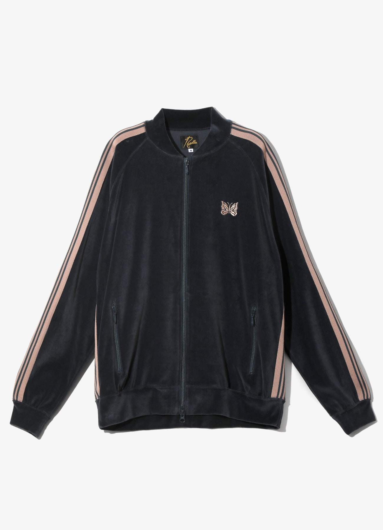 Rib Collar Track Jacket - C/PE Velour