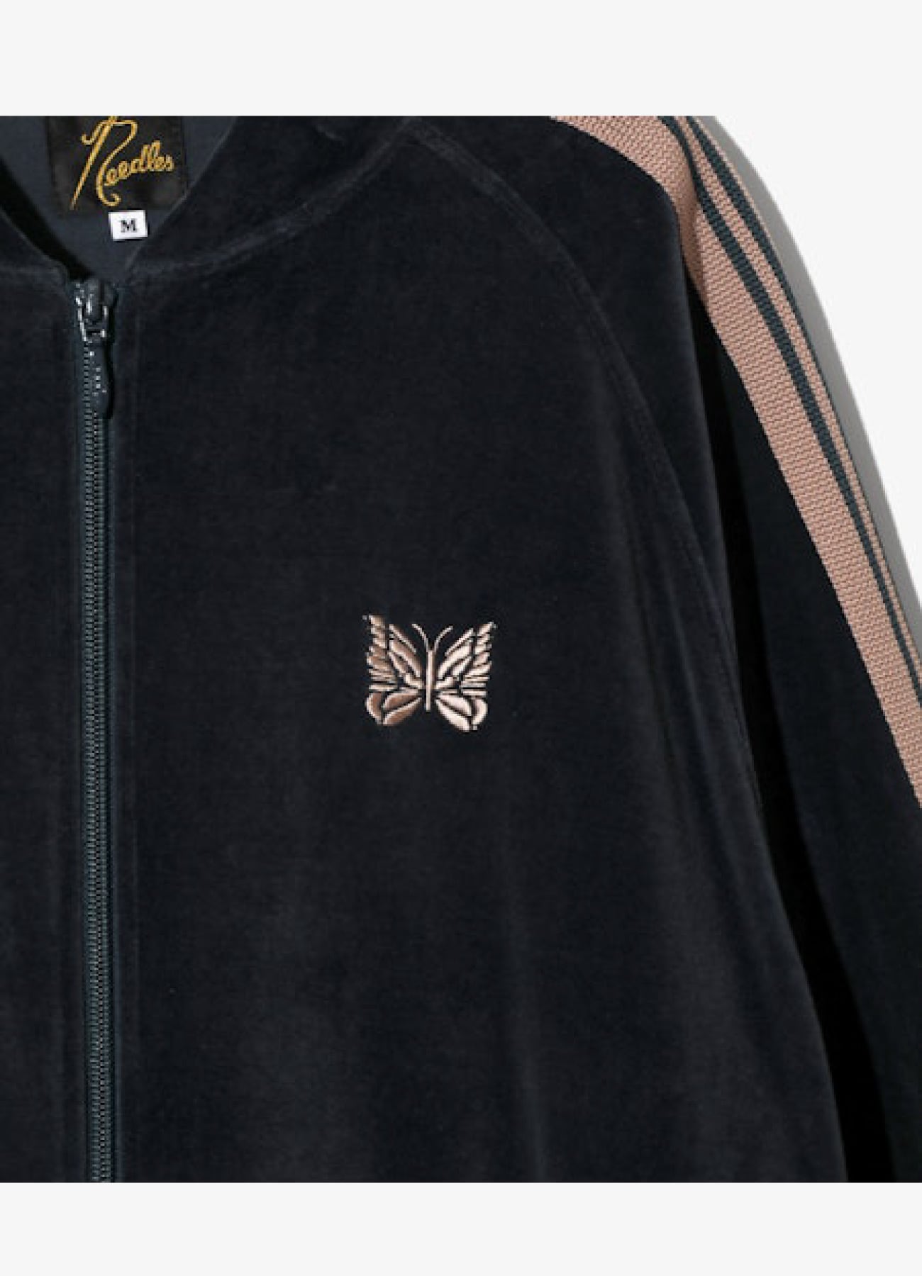 Rib Collar Track Jacket - C/PE Velour_3