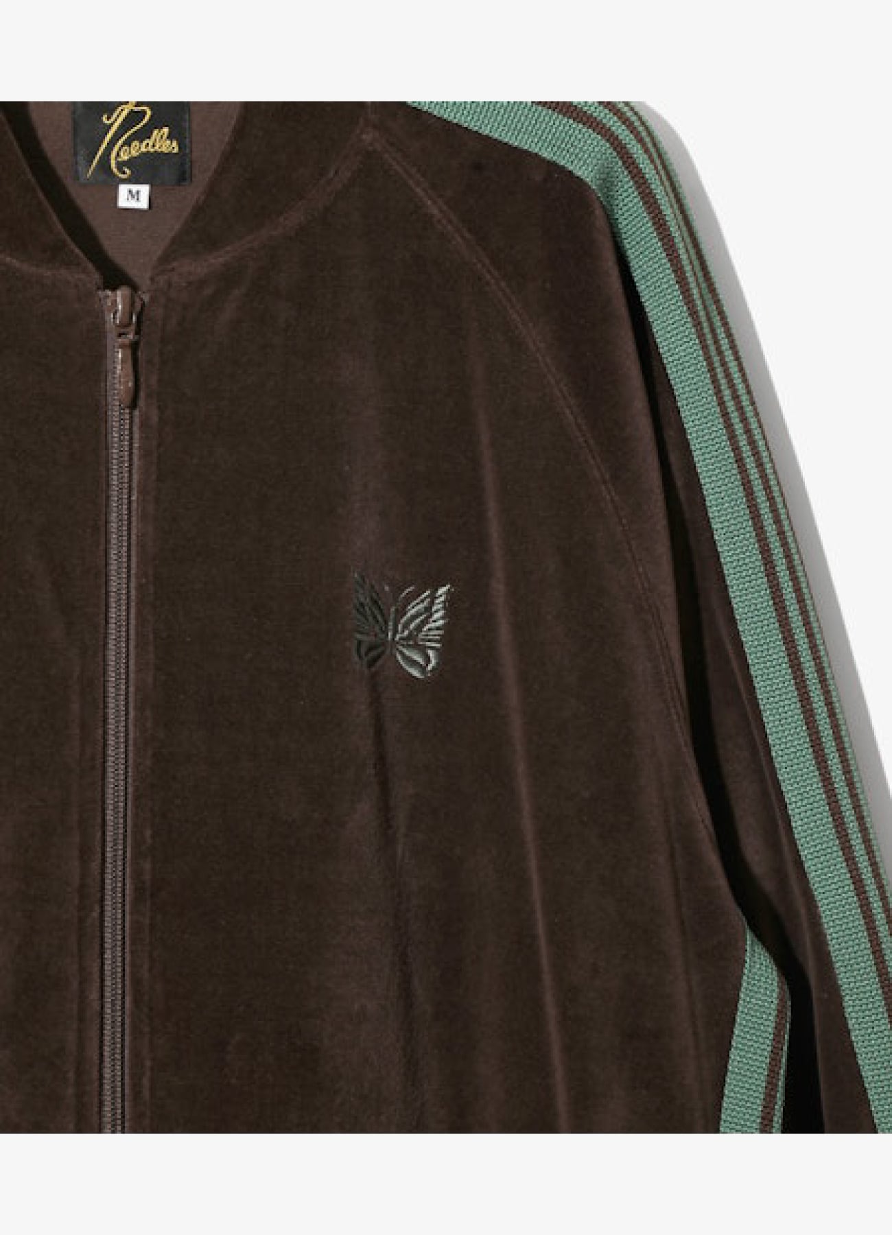 Rib Collar Track Jacket - C/PE Velour_4