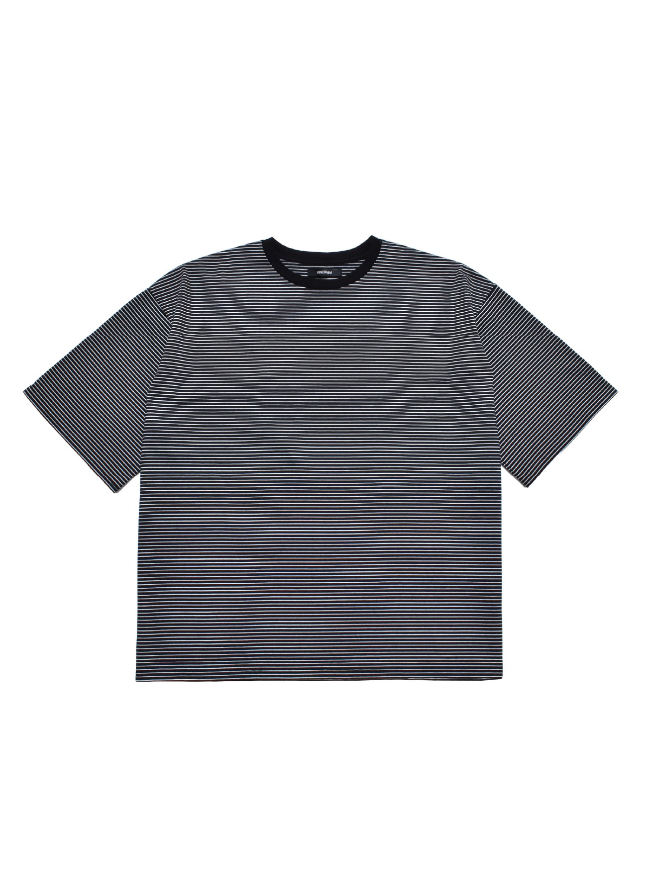 【5/23 12:00 release】Micro Border Loose Crewneck T-shirt_1