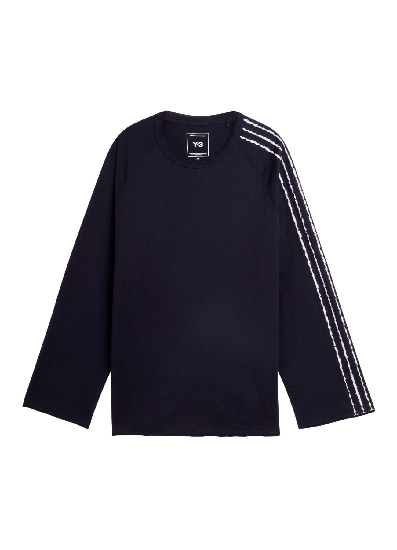 RAW EDGE 3 STRIPES LONG SLEEVE TEE