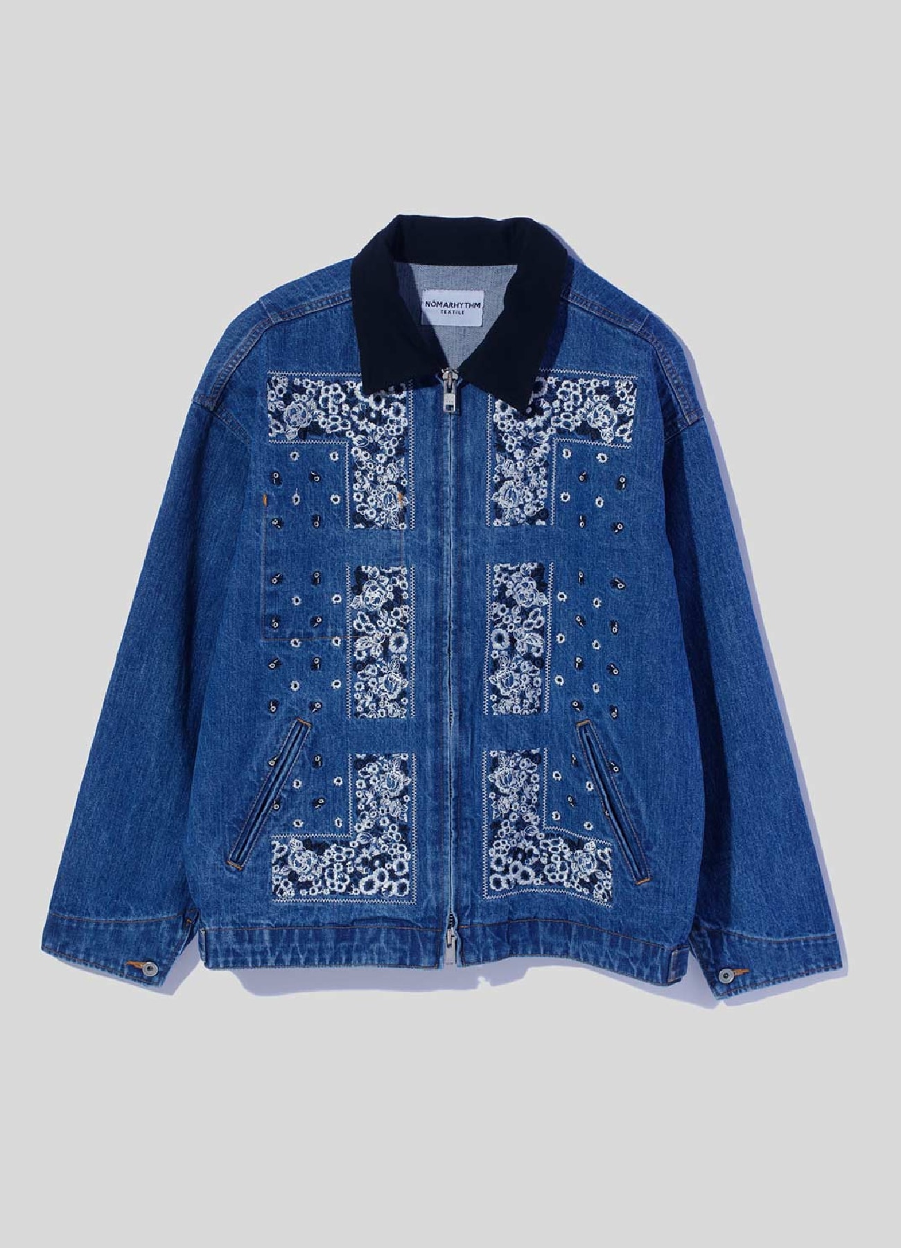 【2/28 12:00 release】Bandana Embroidery Denim Jacket_1