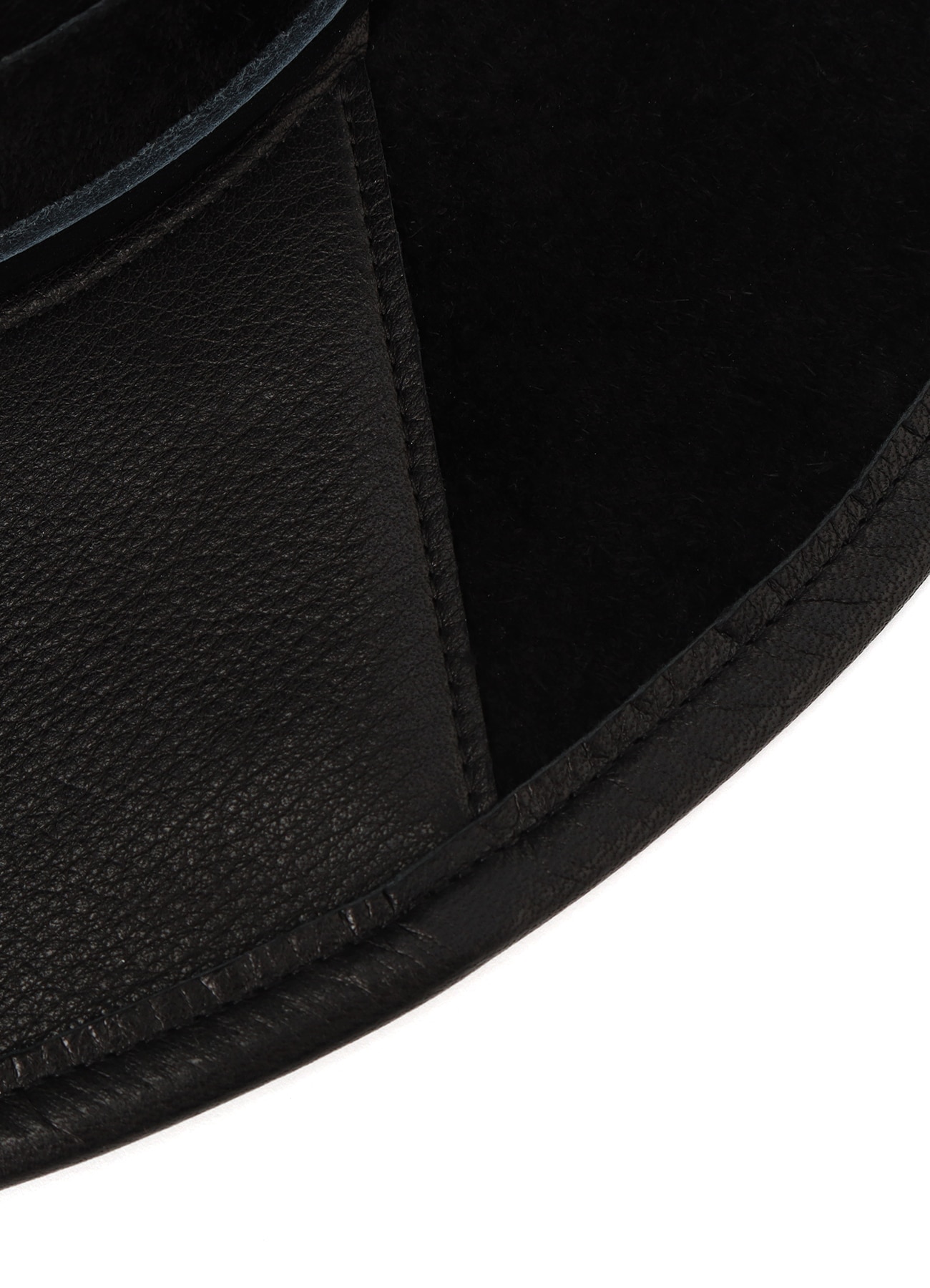 WILDSIDE × TETSUYA ISHiKAWA Cow Leather Hat(FREE SIZE BLACK