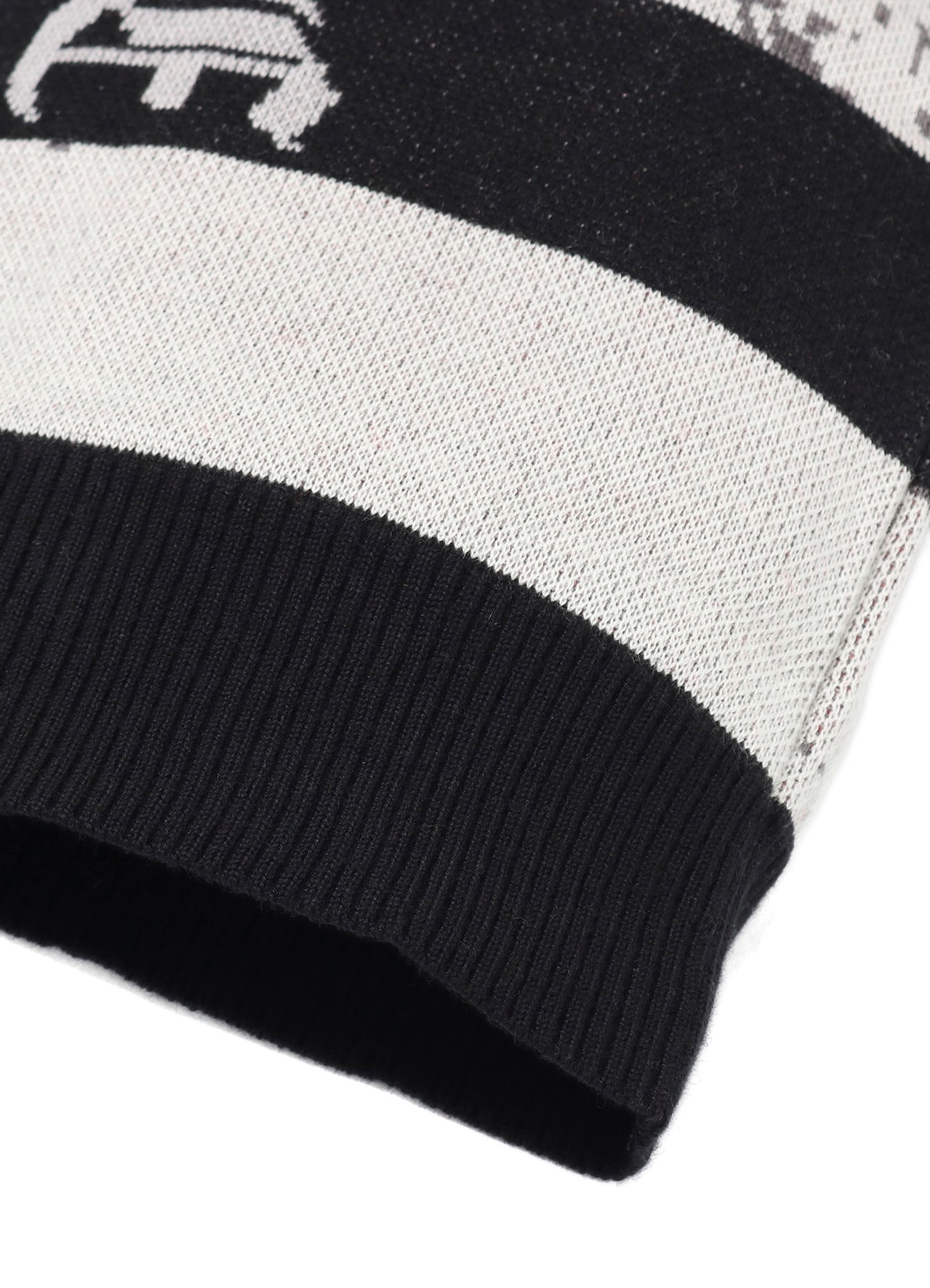 WILDSIDE×KNIT GANG COUNCIL CREWNECK SWEATER(FREE SIZE Black