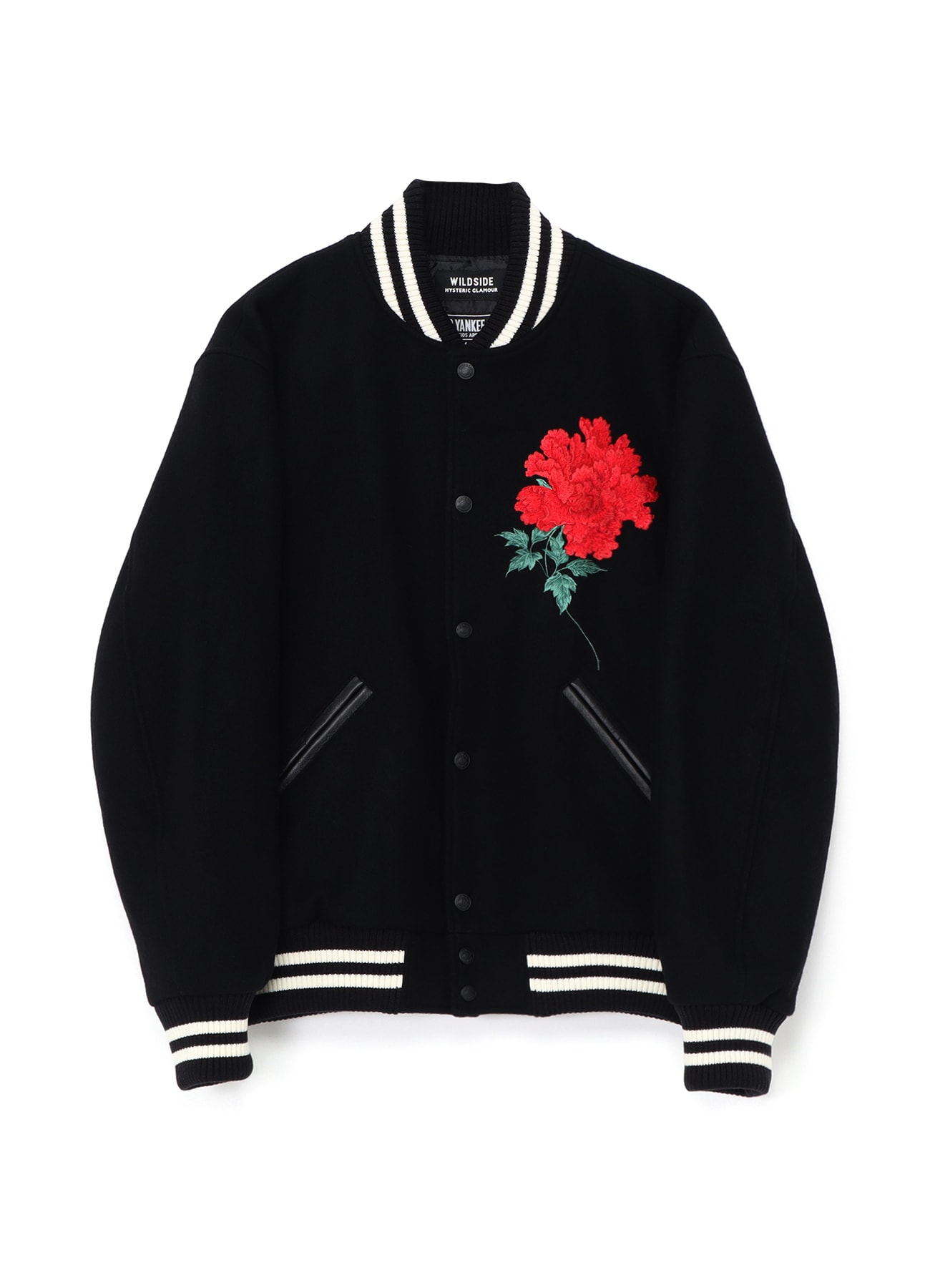 WILDSIDE × HYSTERIC GLAMOUR FLYING V STADIUM JUMPER(L BLACK): HYSTERIC  GLAMOUR｜WILDSIDE YOHJI YAMAMOTO（ワイルドサイド）【公式通販】