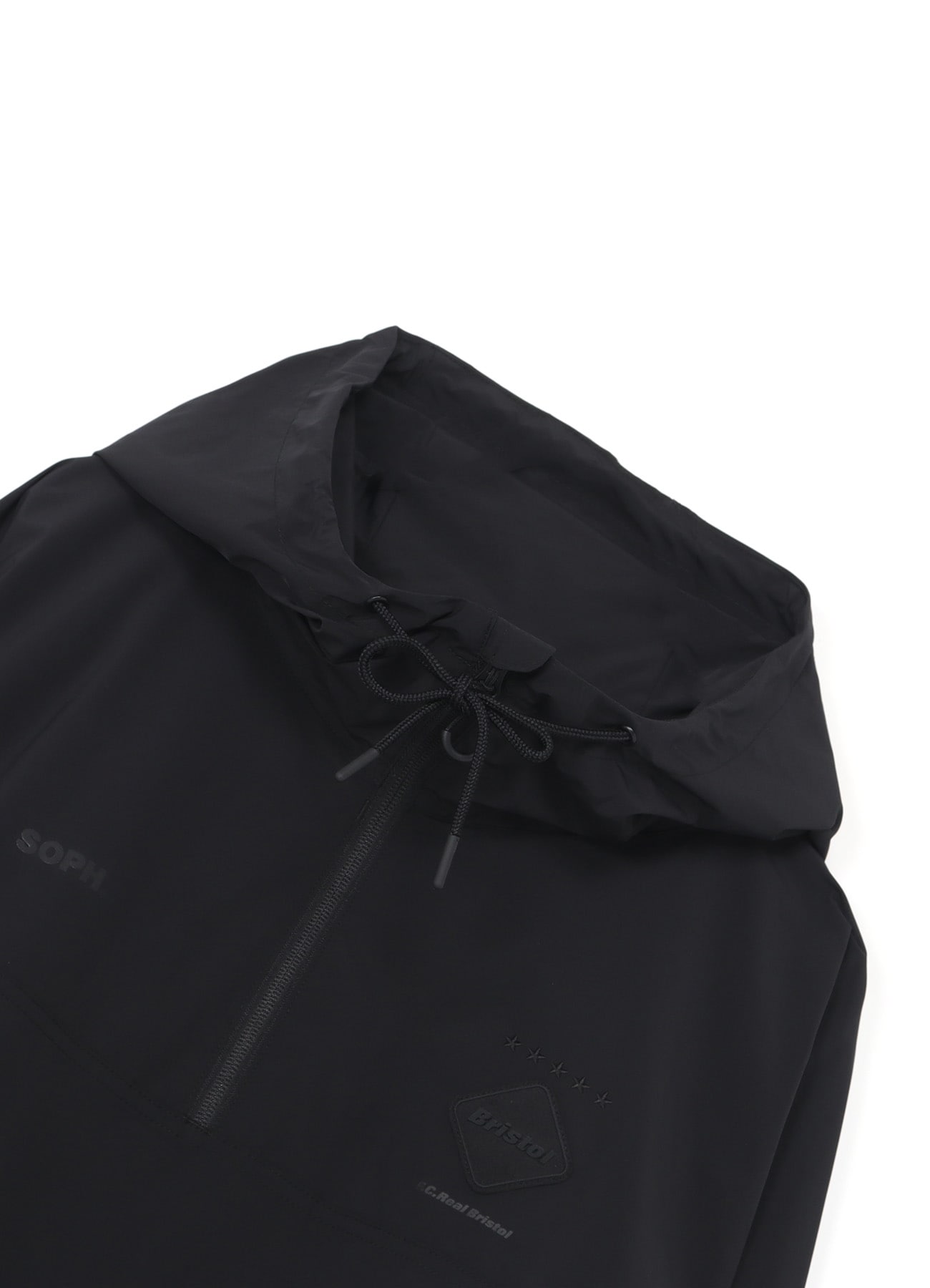 F.C.Real Bristol HALF ZIP ANORAK(S BLACK): F.C.Real Bristol