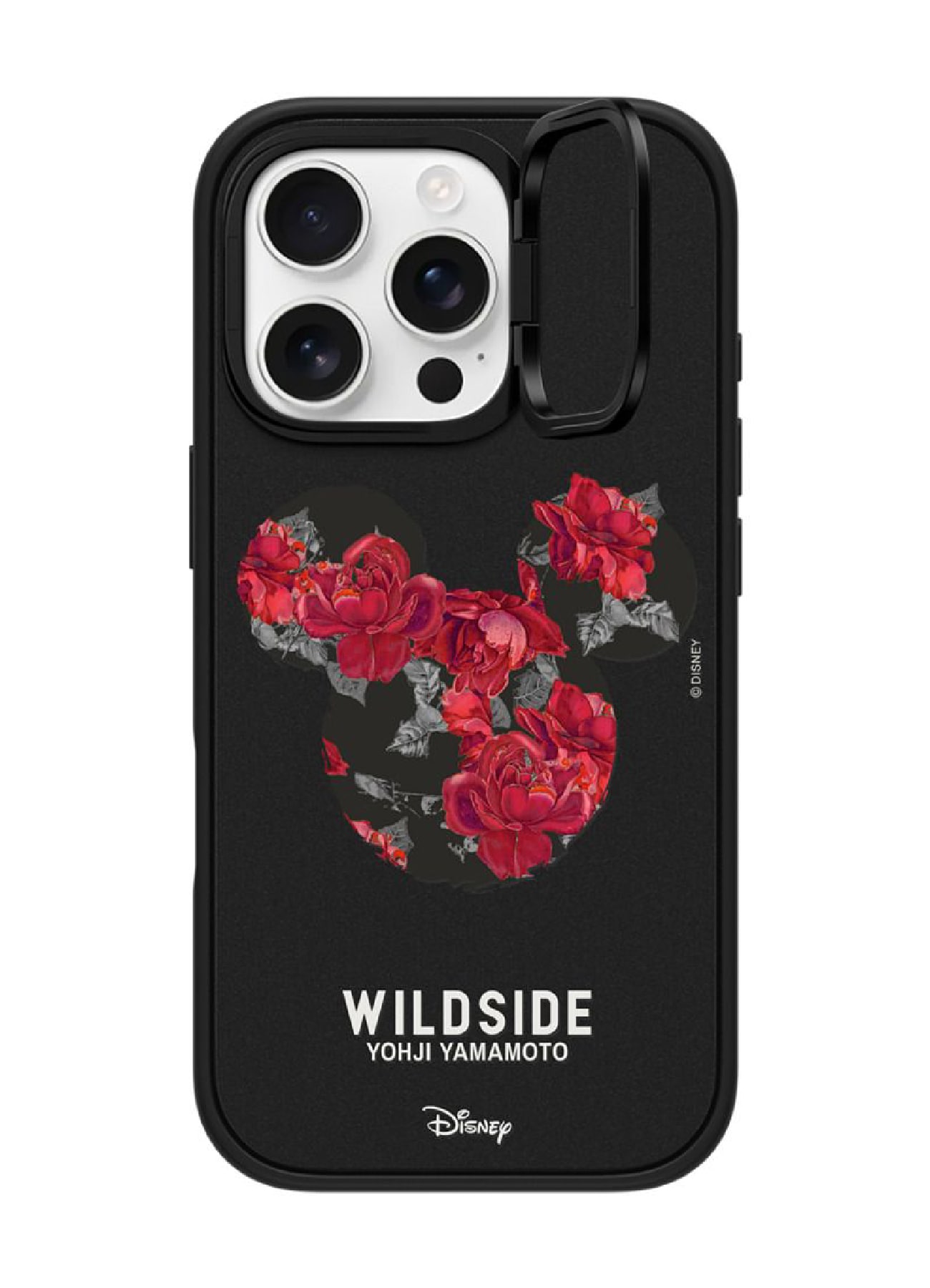 WILDSIDE｜CASETiFY：Disney Special Edition Mickey Mouse & Rose iPhone Case (MagSafe Impact Ring Stand)