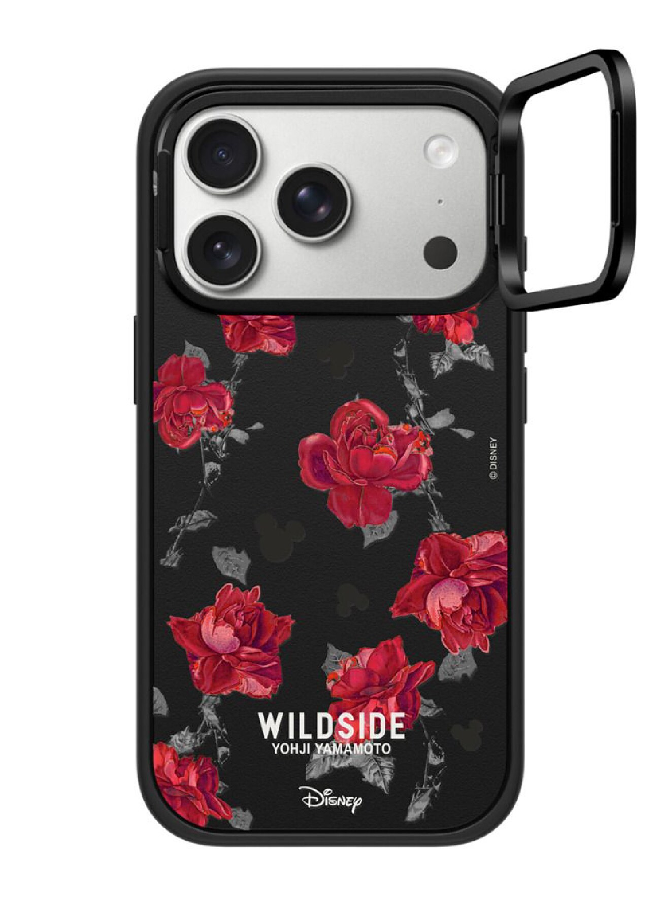 WILDSIDE｜CASETiFY：Disney Special Edition Mickey Mouse & Rose Pattern iPhone Case (MagSafe Impact Ring Stand)_1