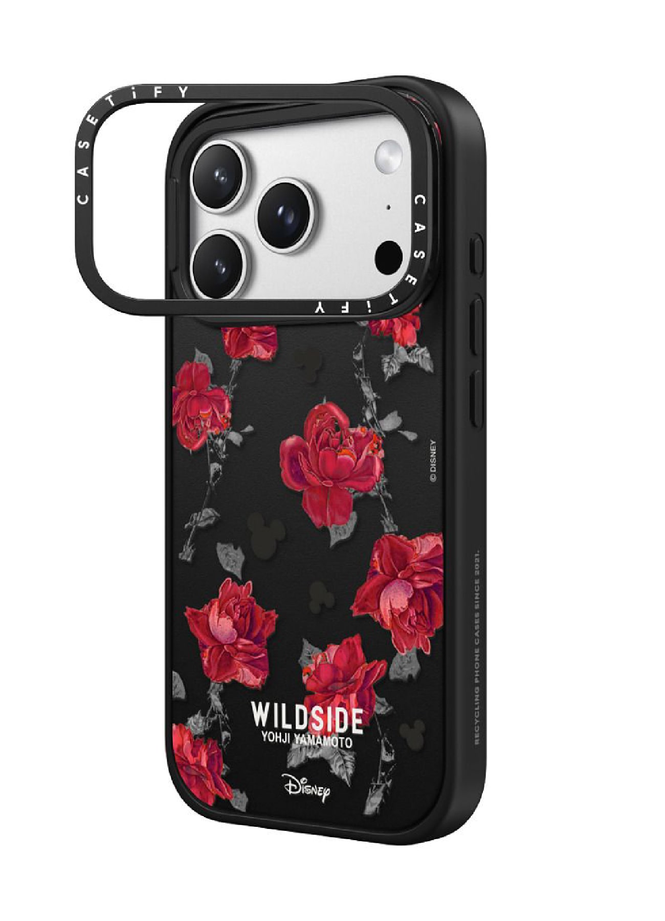 WILDSIDE｜CASETiFY：Disney Special Edition Mickey Mouse & Rose Pattern iPhone Case (MagSafe Impact Ring Stand)_2