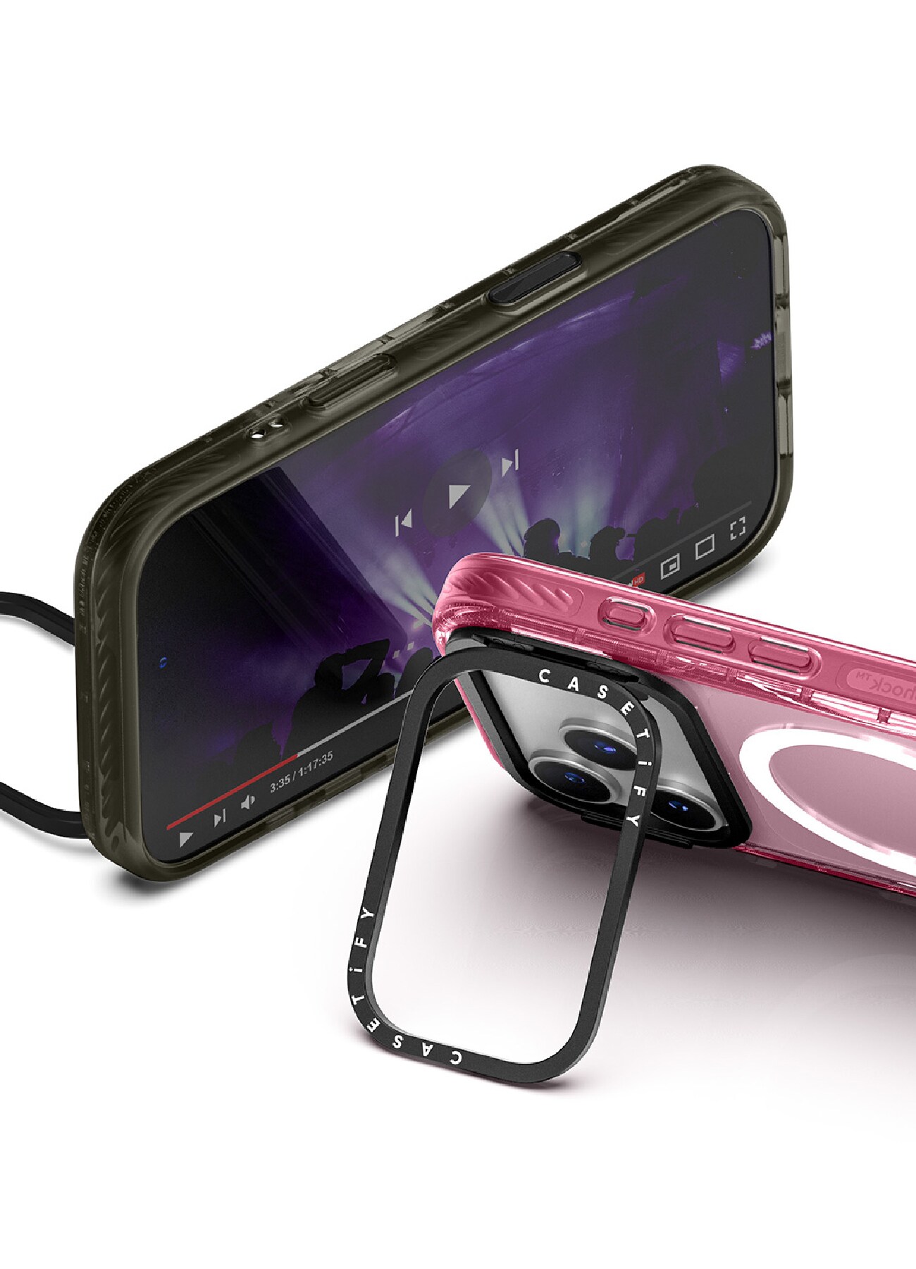 WILDSIDE｜CASETiFY：Disney Special Edition Mickey Mouse & Rose Pattern iPhone Case (MagSafe Impact Ring Stand)_5