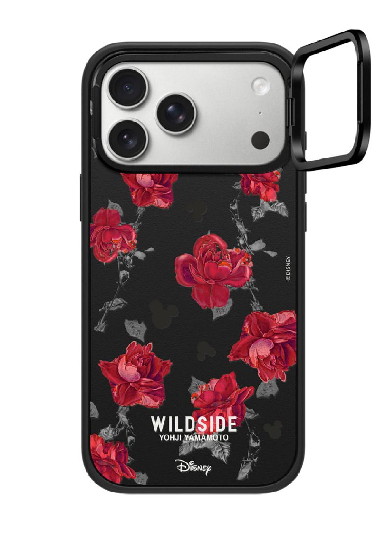 WILDSIDE｜CASETiFY：Disney Special Edition Mickey Mouse & Rose Pattern iPhone Case (MagSafe Impact Ring Stand)_1