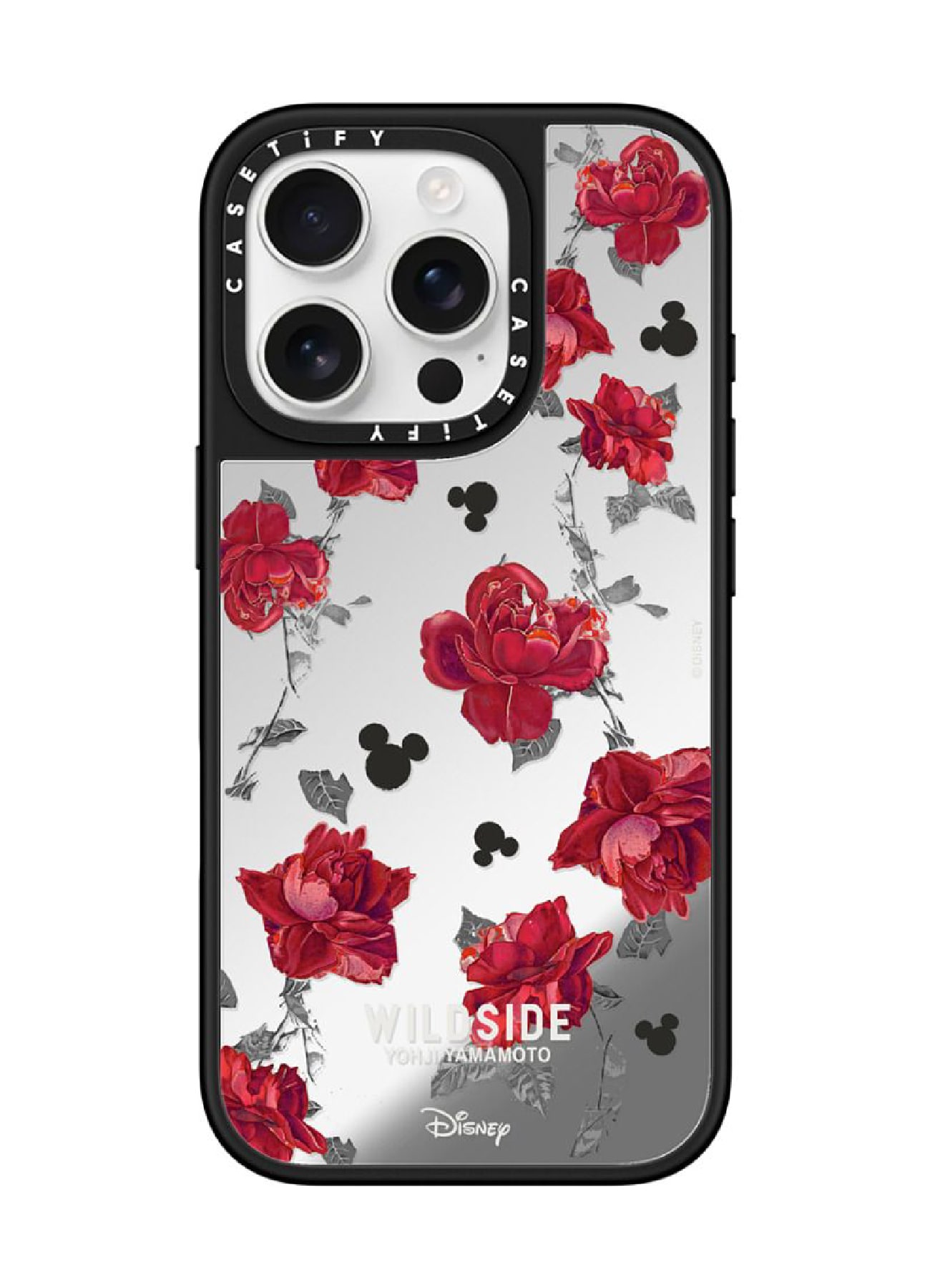 【4/10 17:00 release】WILDSIDE｜CASETiFY：Disney Special Edition Mickey Mouse & Rose Pattern Case (MagSafe Mirror)