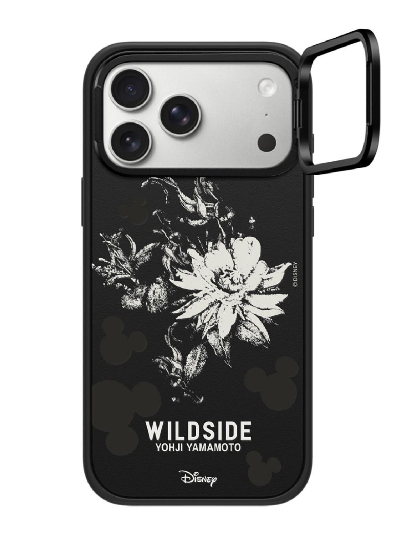 Mickey Mouse & Gothic Flower iPhone Case (MagSafe Impact Ring Stand)_1
