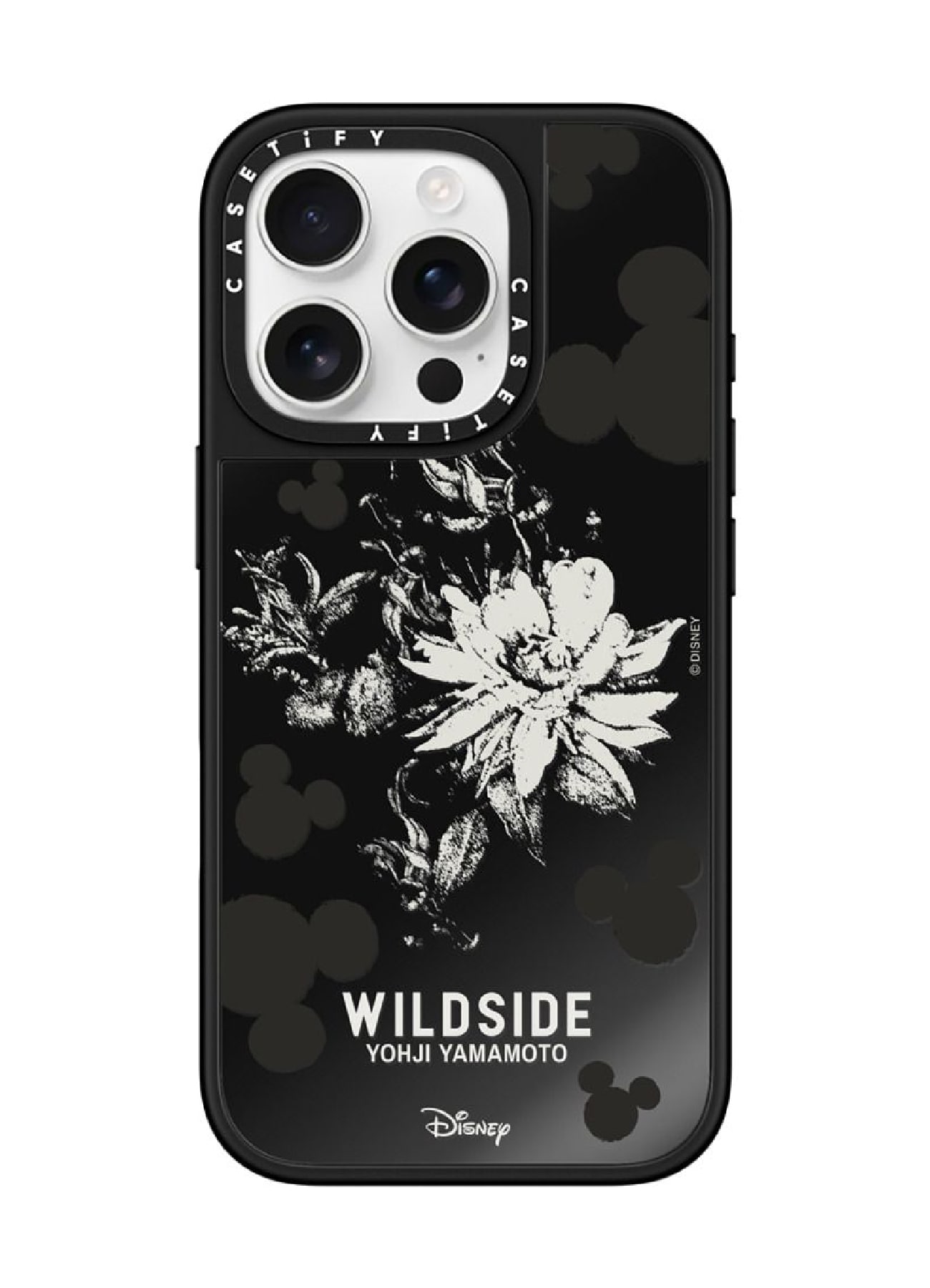 WILDSIDE｜CASETiFY：Disney Special Edition Mickey Mouse & Gothic Flower iPhone Case (MagSafe Mirror)_1