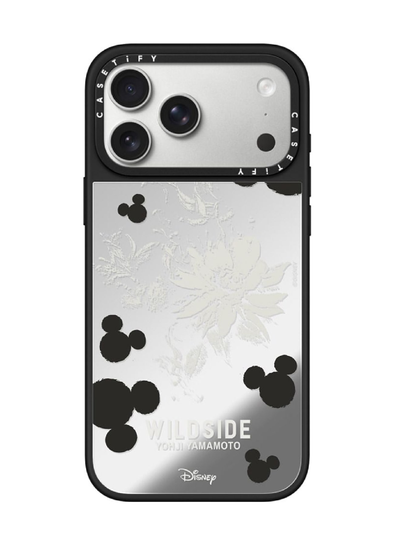 Mickey Mouse & Gothic Flower iPhone Case (MagSafe Mirror)