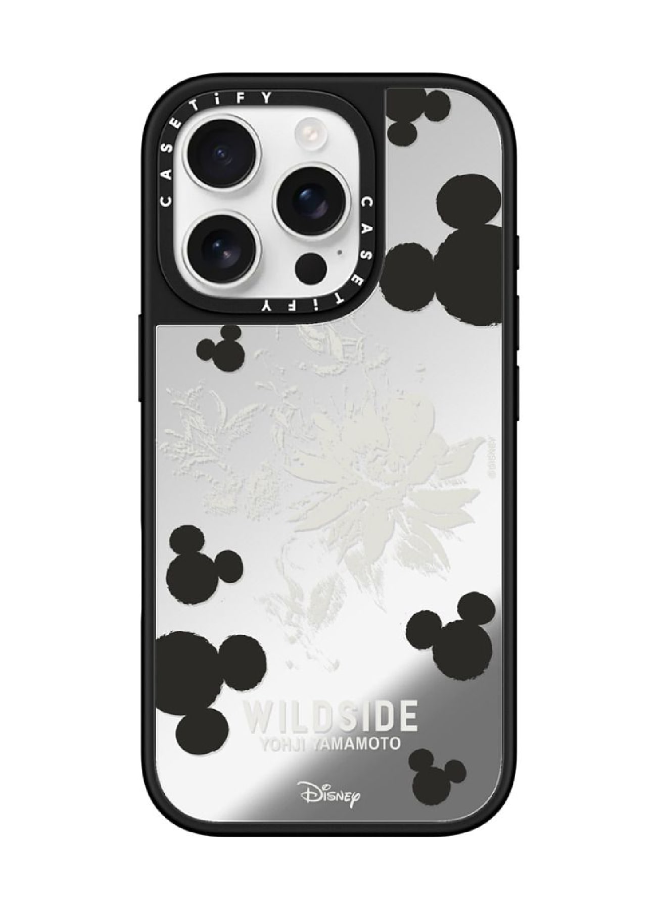 【4/10 17:00 release】WILDSIDE｜CASETiFY：Disney Special Edition Mickey Mouse & Gothic Flower Case (MagSafe Mirror)