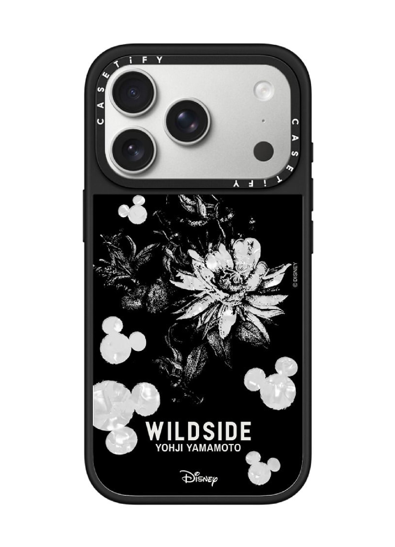 WILDSIDE｜CASETiFY：Disney Special Edition Mickey Mouse & Gothic Flower iPhone Case (Pearl Case)_1