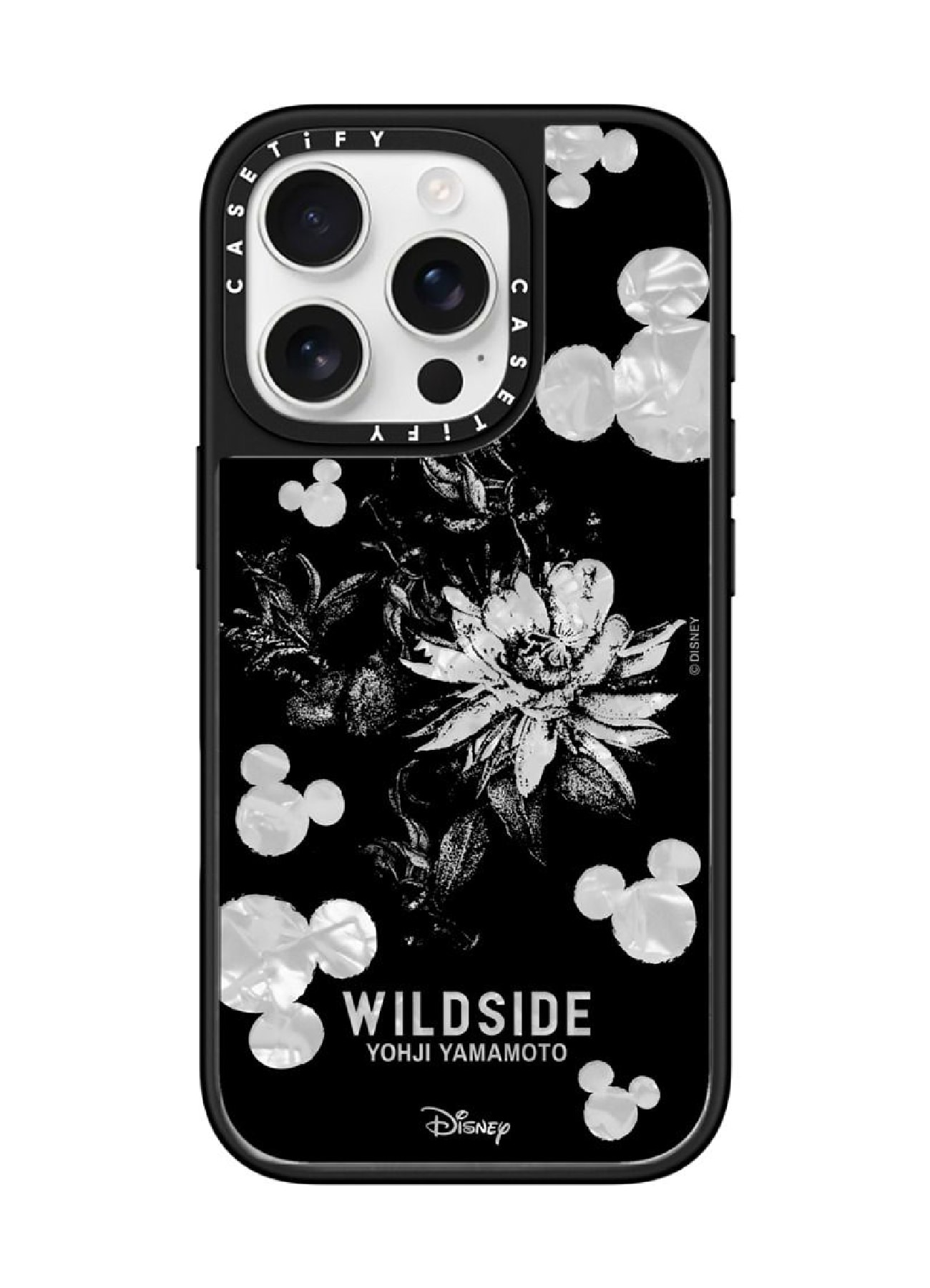 【4/10 17:00 release】WILDSIDE｜CASETiFY：Disney Special Edition Mickey Mouse & Gothic Flower Case (Pearl Case)