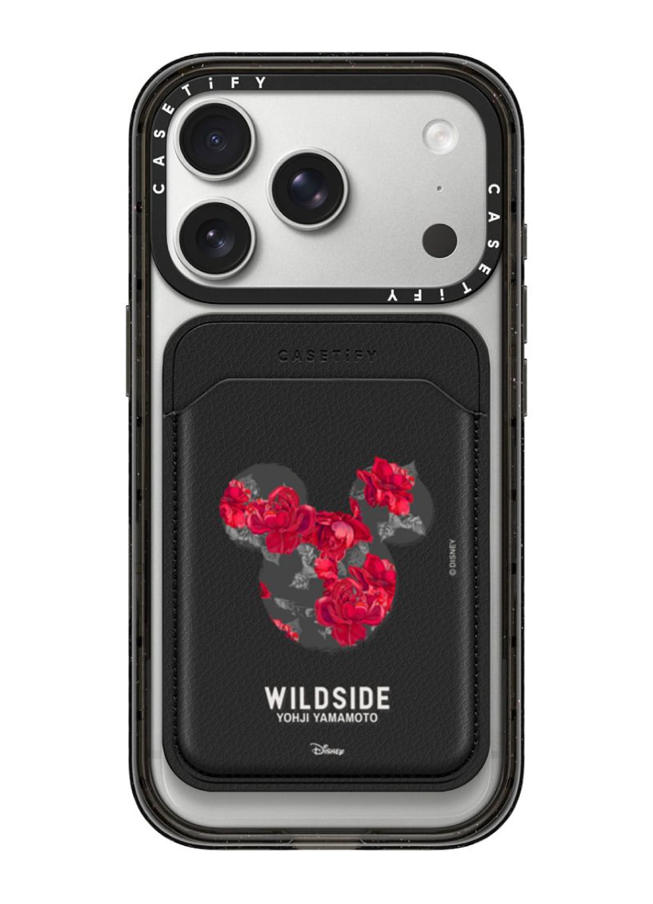 【4/10 17:00 release】WILDSIDE｜CASETiFY：Disney Special Edition Mickey Mouse & Rose Snappy Wallet (MagSafe Wallet)_1
