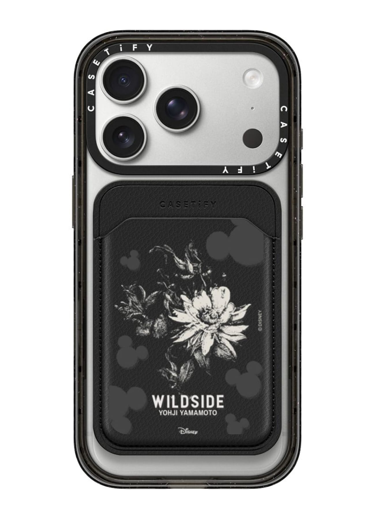 WILDSIDE｜CASETiFY：Disney Special Edition Mickey Mouse & Gothic Flower Snappy Wallet (MagSafe Wallet)_1