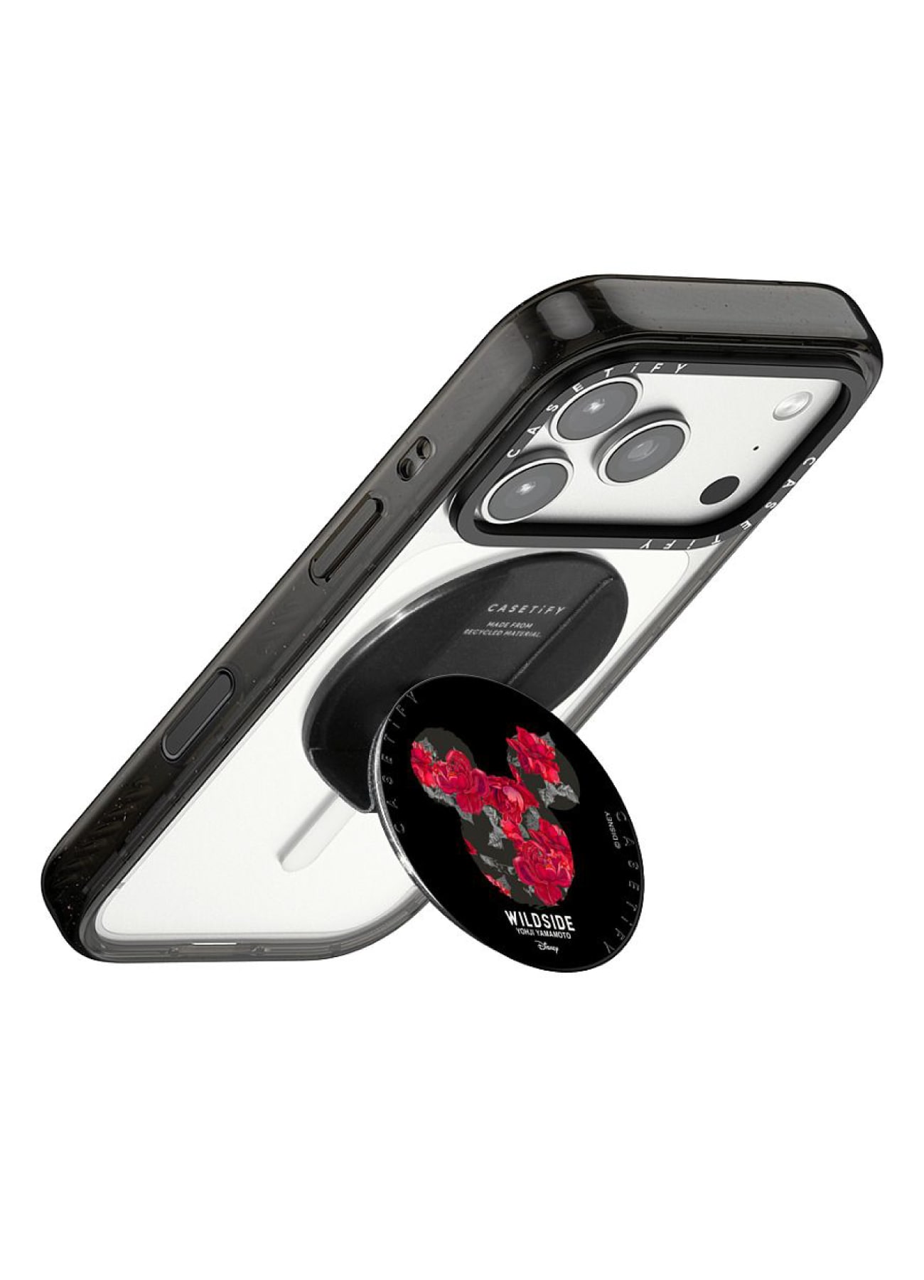 【4/10 17:00 release】WILDSIDE｜CASETiFY：Disney Special Edition Mickey Mouse & Rose Snappy Grip Stand (MagSafe Grip Stand)_4
