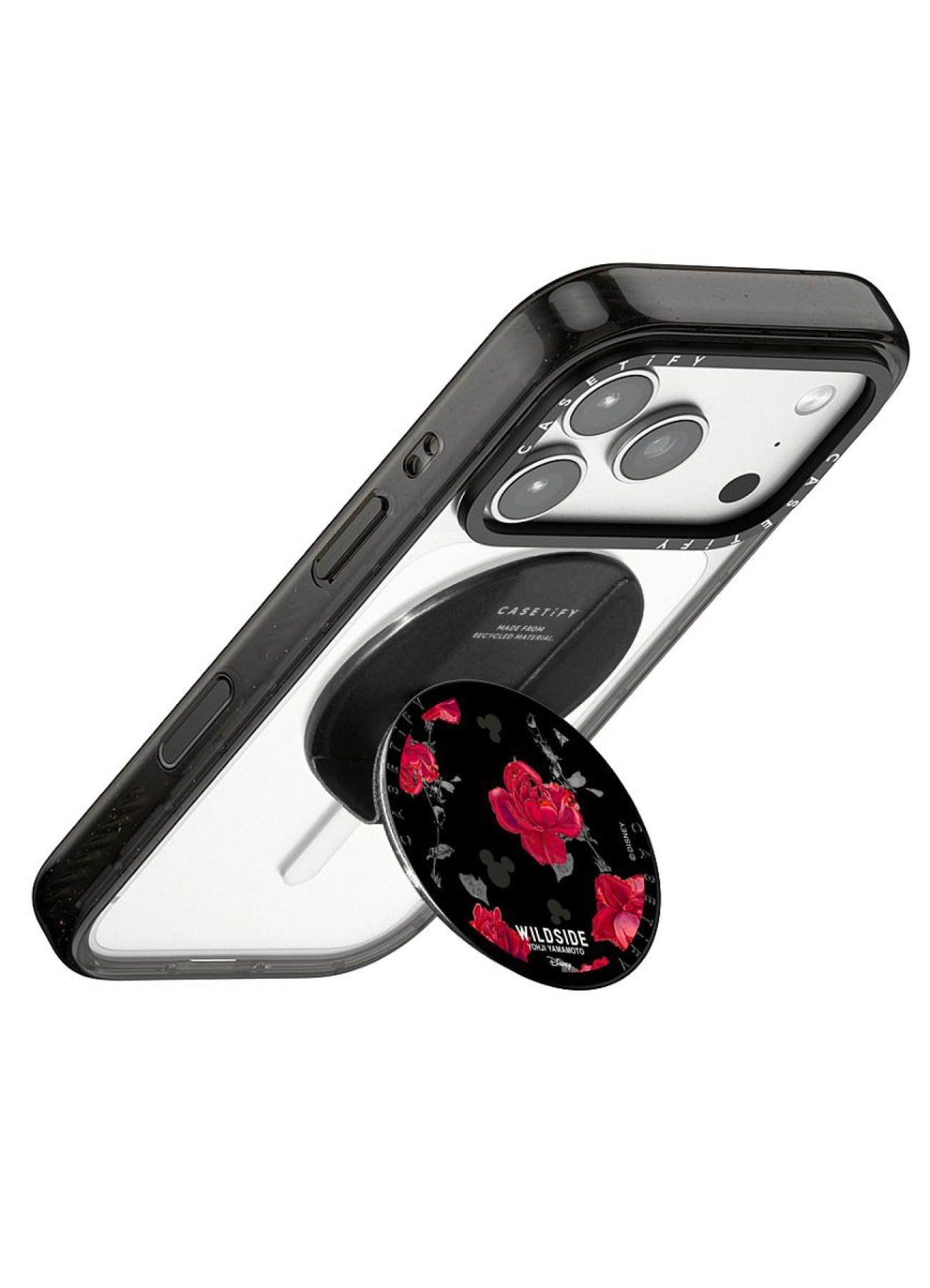 WILDSIDE｜CASETiFY：Disney Special Edition Mickey Mouse & Rose Pattern Snappy Grip Stand (MagSafe Grip Stand)_4