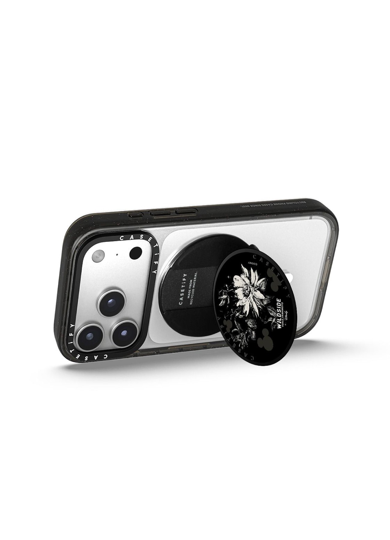 【4/10 17:00 release】WILDSIDE｜CASETiFY：Disney Special Edition Mickey Mouse & Gothic Flower Snappy Grip Stand (MagSafe Grip Stand)_5