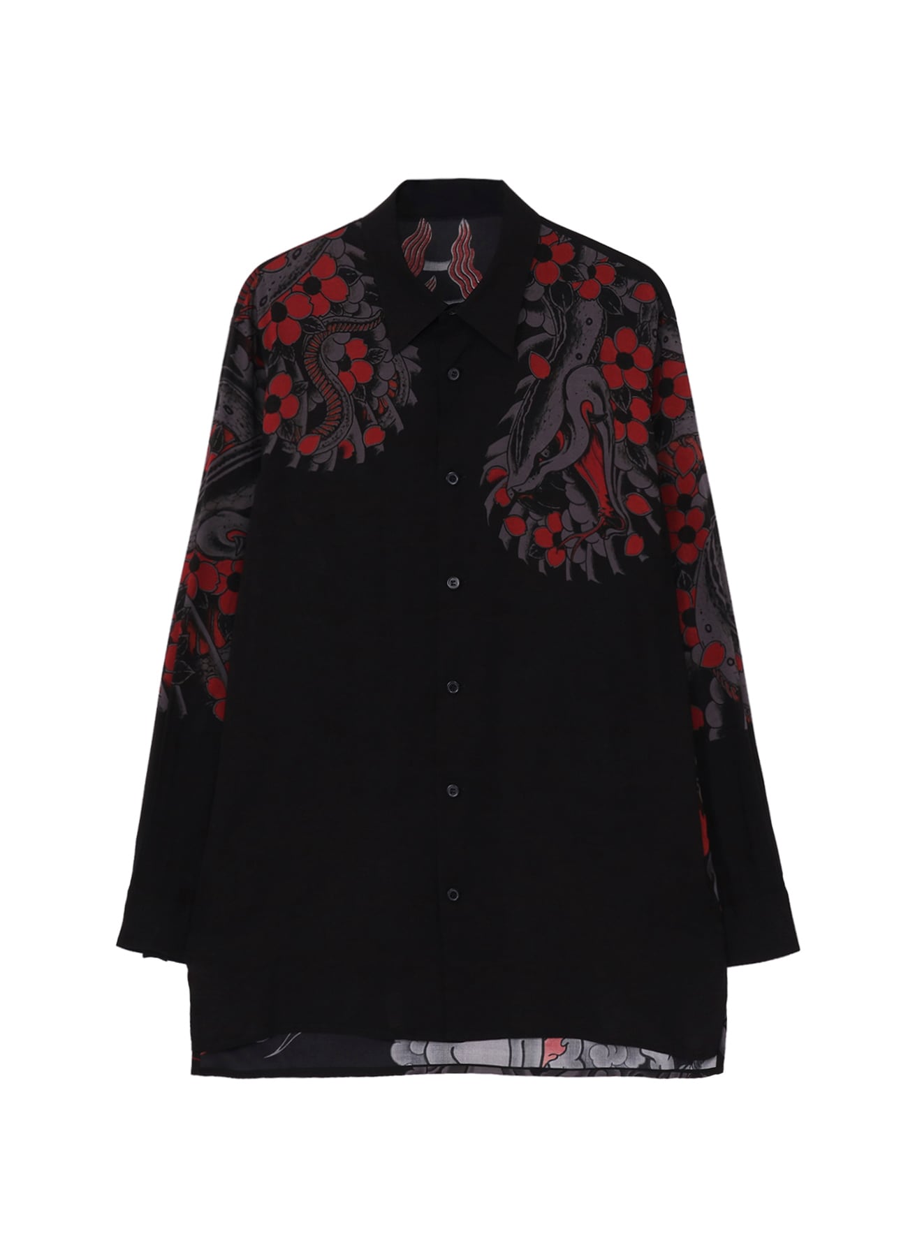 【3/25 12:00 release】WILDSIDE x 龍が如くスタジオ Rayon Shirt(蛇神獣)_1