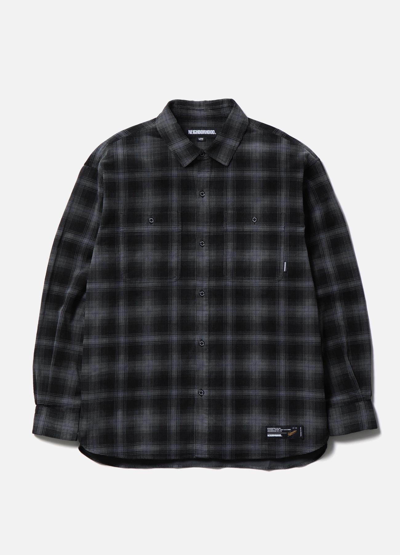 CORDUROY CHECK SHIRT LS