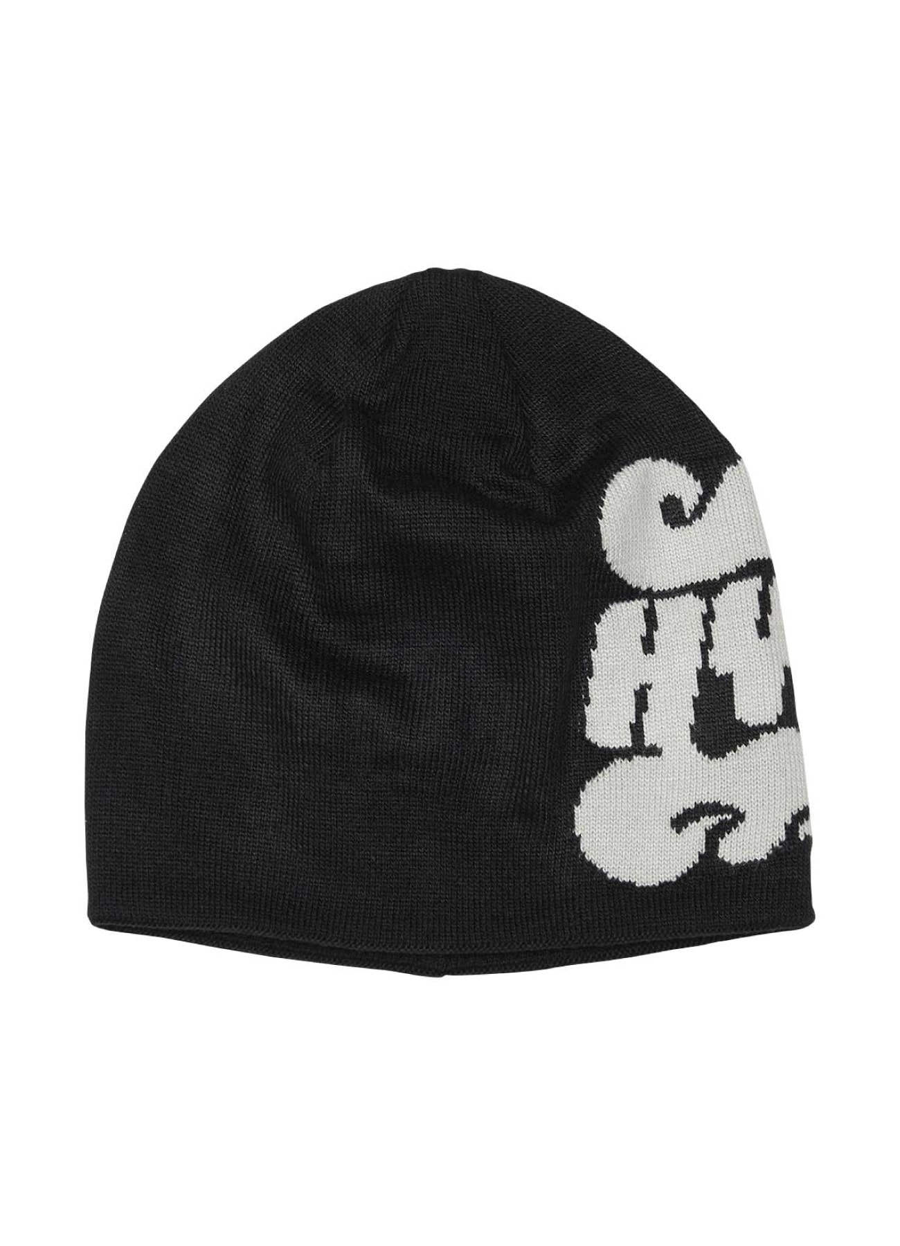 90s 90年代 Empty Records 黒 ニット帽 オルタナ レーベル FLAME LOGO SHORT BEANIE(FREE BLACK): HYSTERIC GLAMOUR