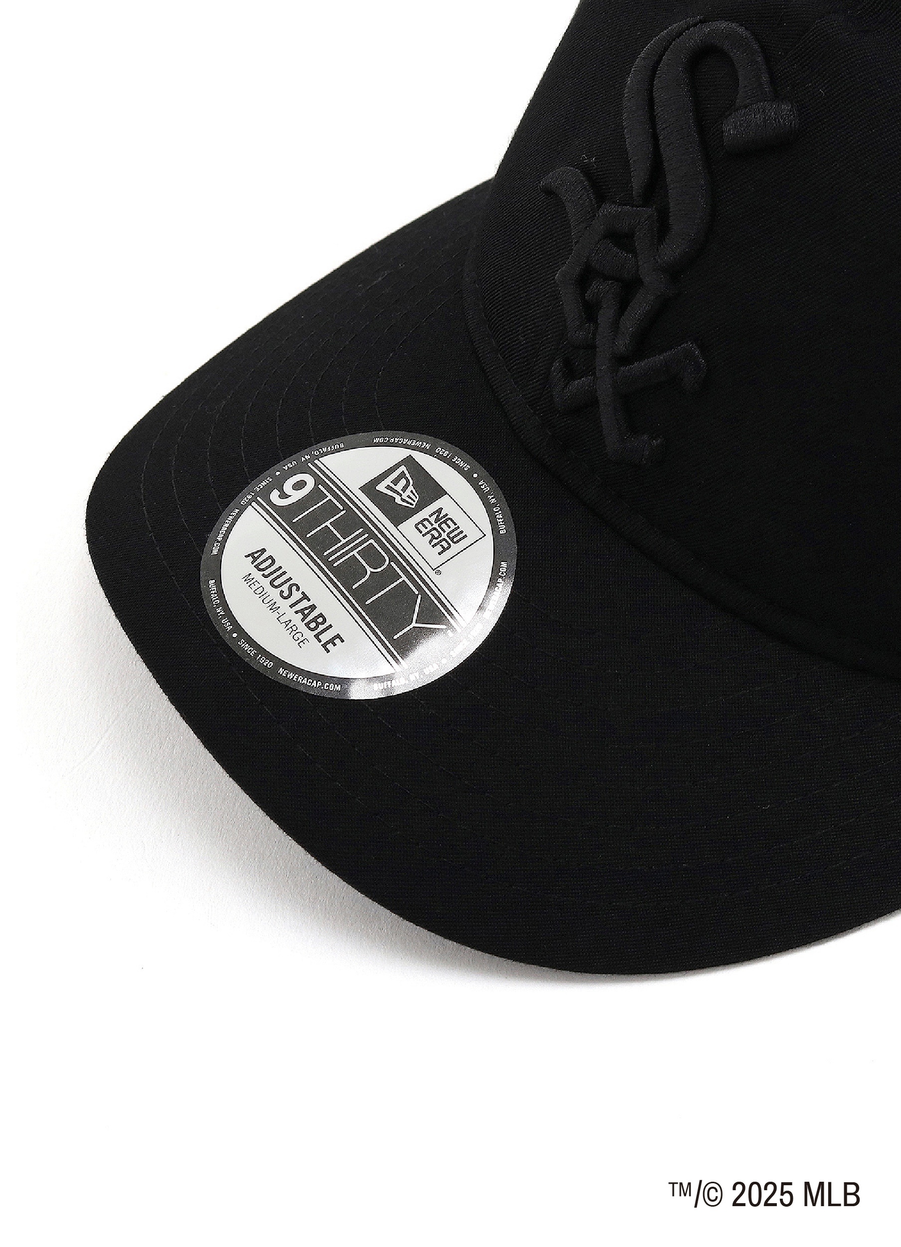WILDSIDE×NEW ERA 9THIRTY Chicago White Sox BLACK GABARDINE