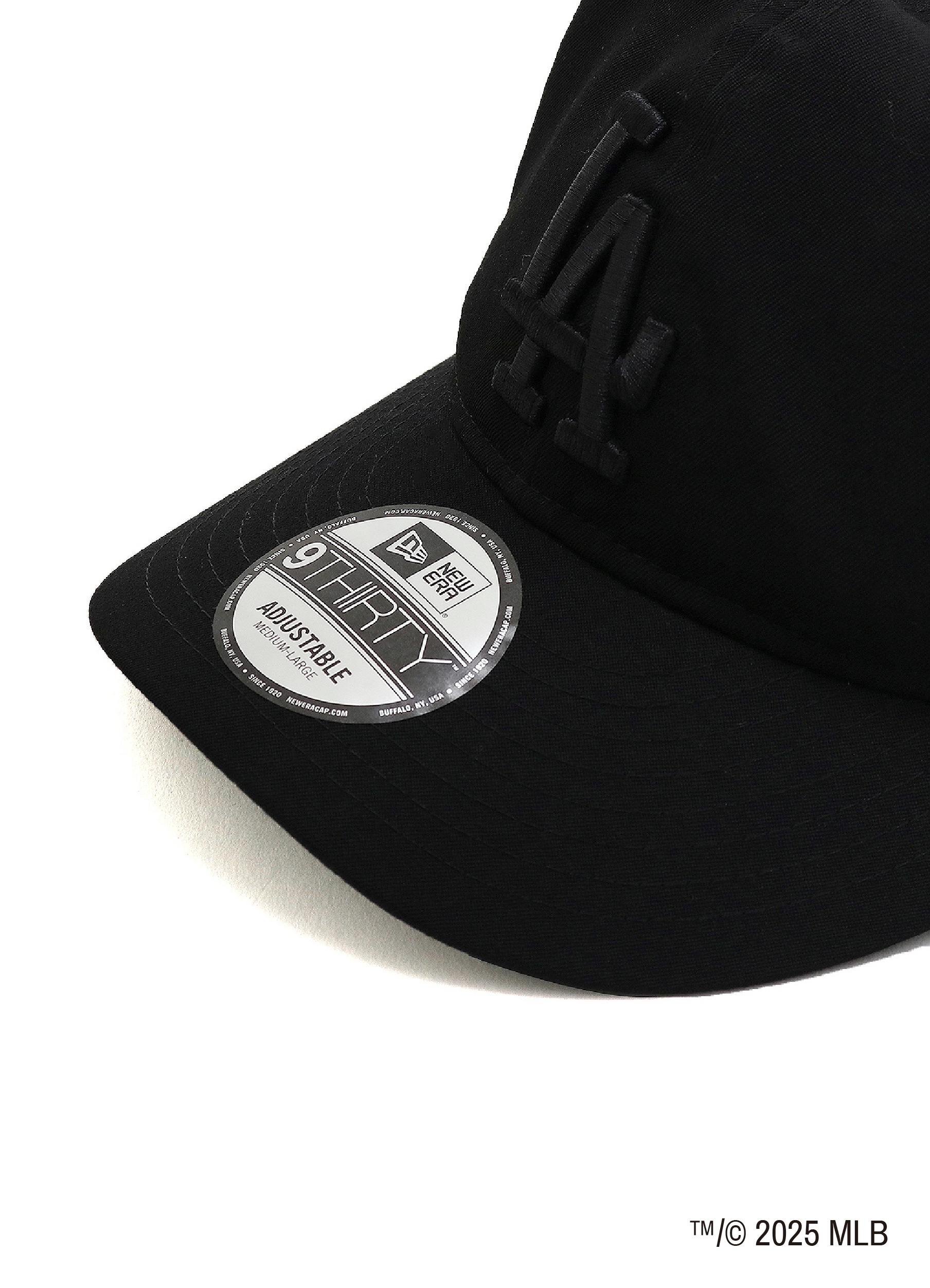 WILDSIDE×NEW ERA 9THIRTY Los Angeles Dodgers BLACK GABARDINE