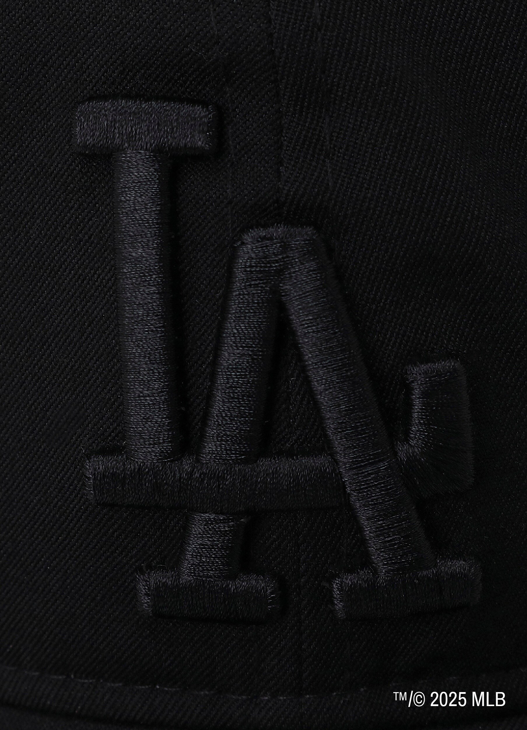 WILDSIDE×NEW ERA 9THIRTY Los Angeles Dodgers BLACK GABARDINE CAP_5