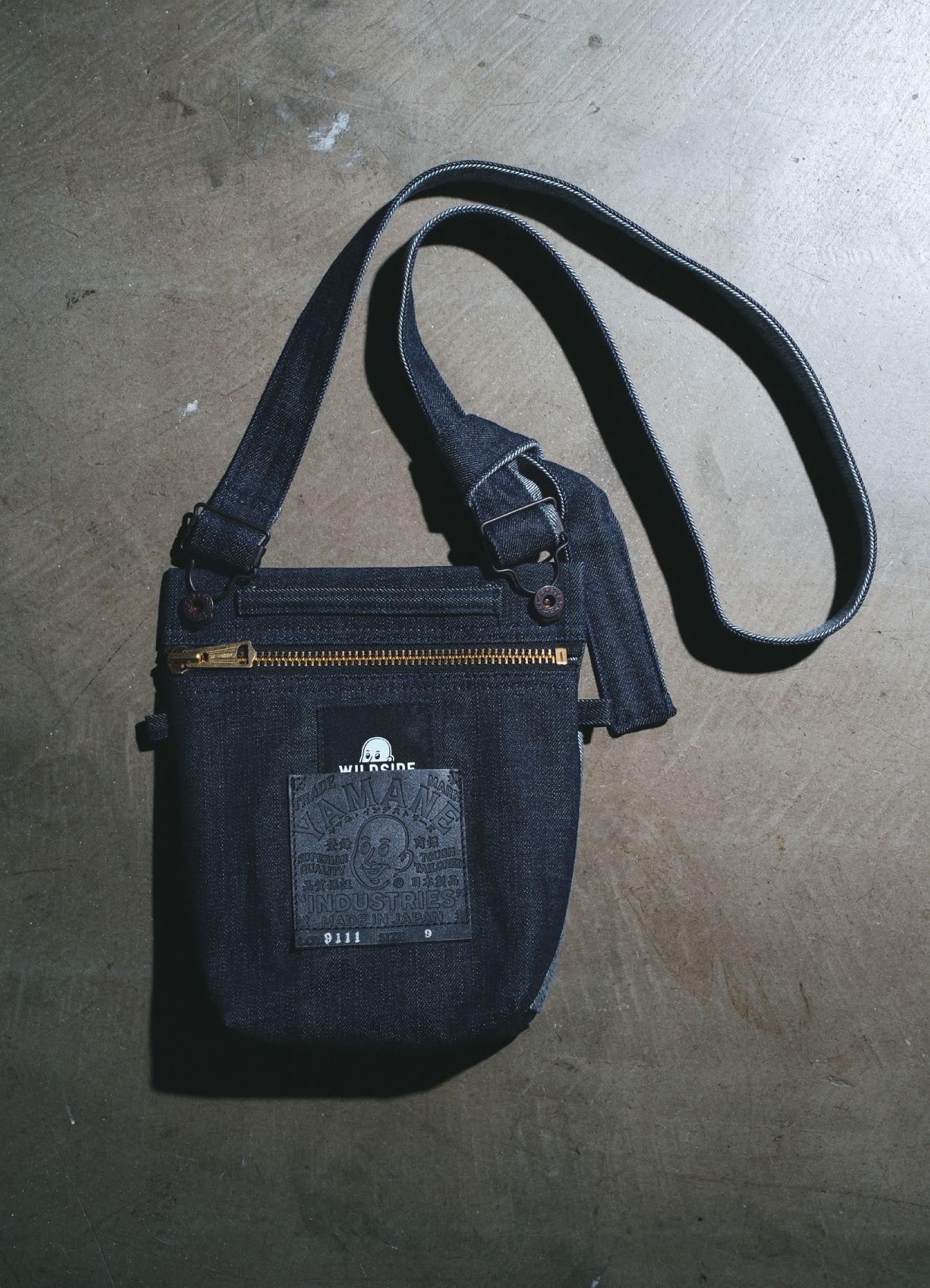 WILDSIDE × YAMANE INDUSTRIES Lot.9111 Denim Zip Shoulder Bag