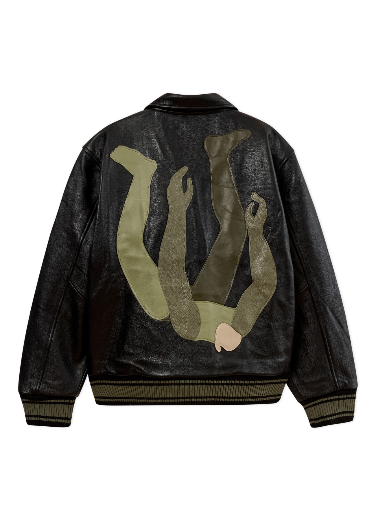 【11/8 12:00 release】Falling Guy Soft Leather Varsity Jacket_2