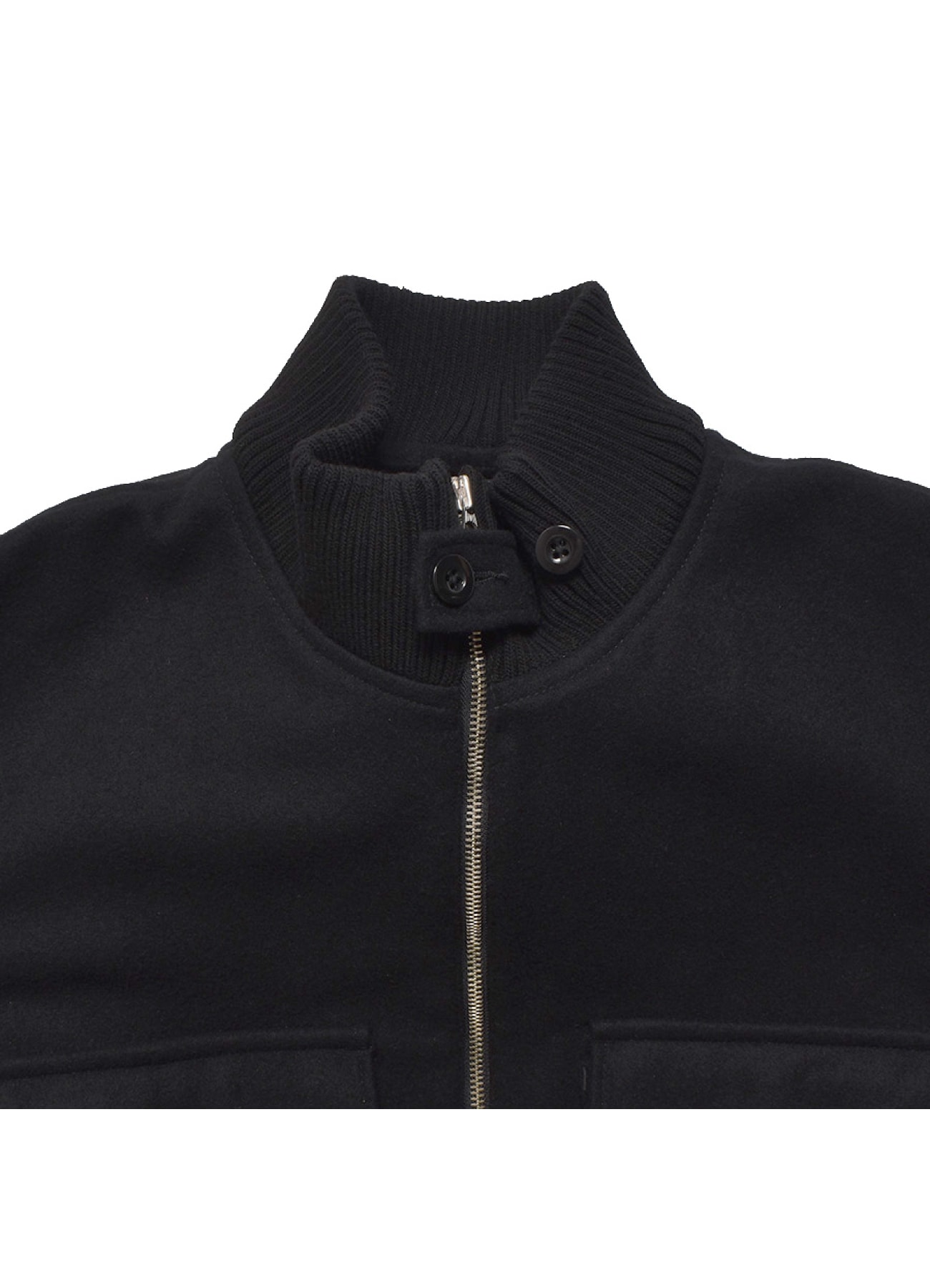 k*s様 shinya Zenovia lambs wool melton Wool Light Melton Flying JKT(S Black): MINEDENIM｜WILDSIDE