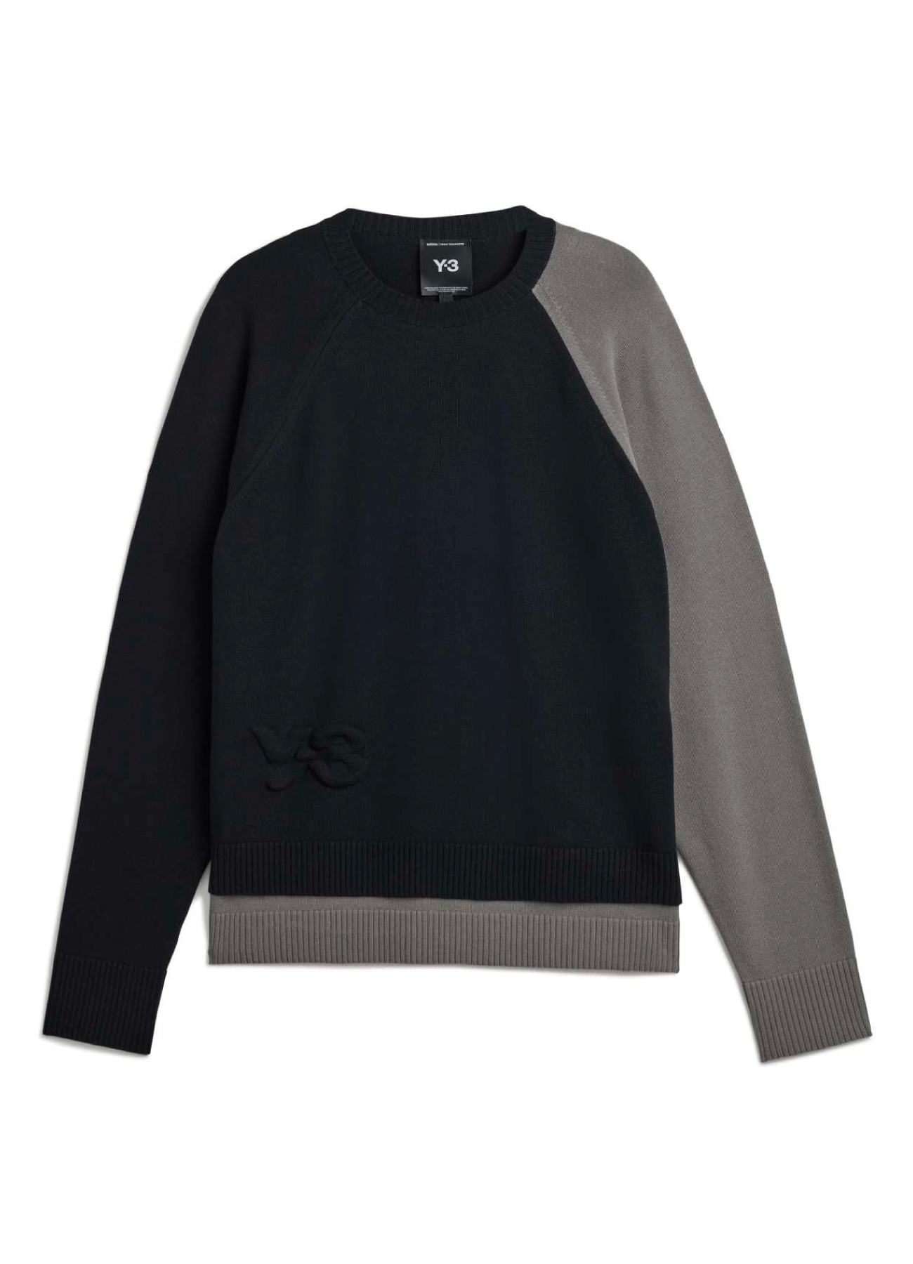 Y-3 LOGO KNIT CREW