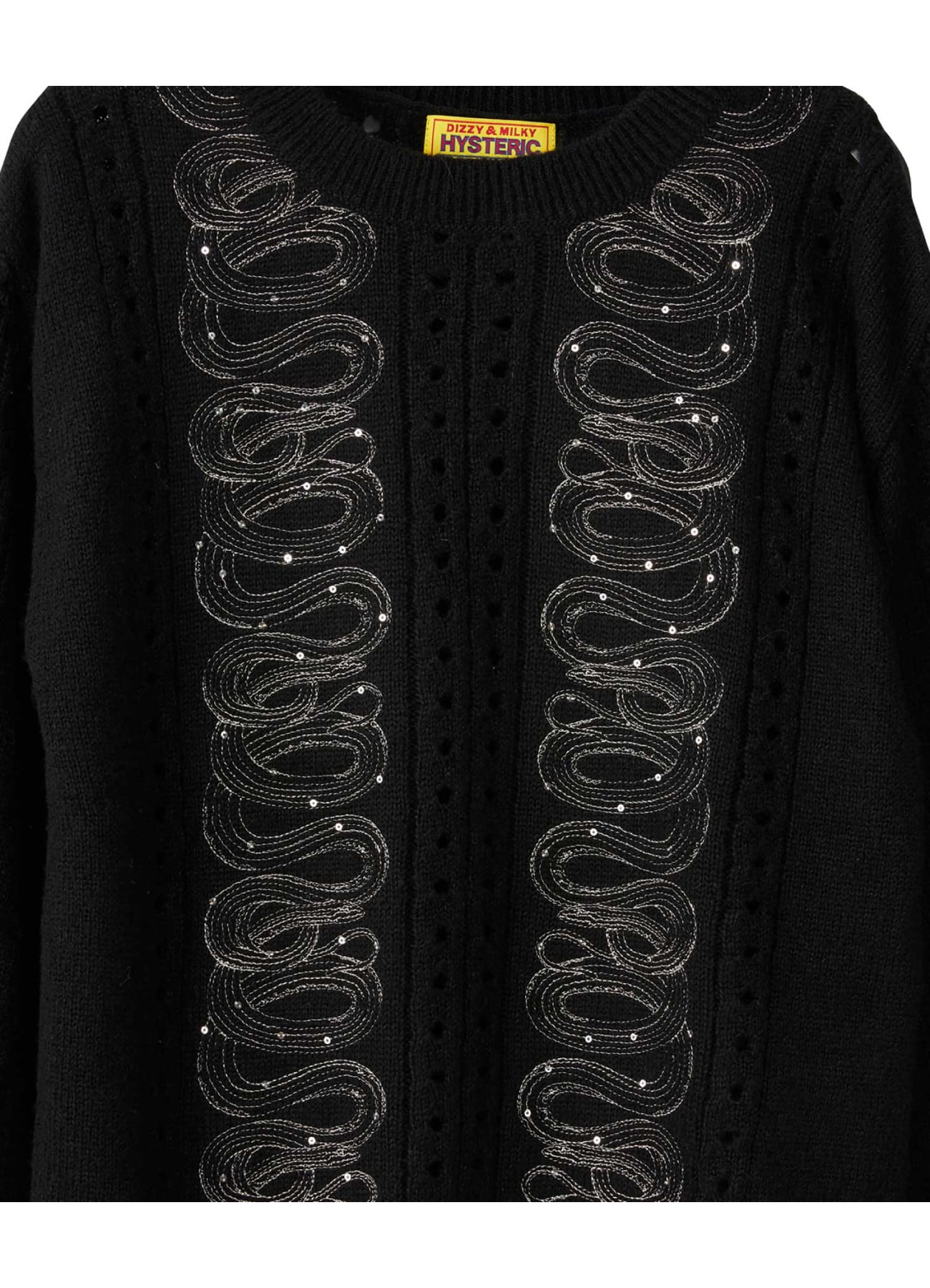 SNAKE LOOP EMBROIDERY SWEATER_3