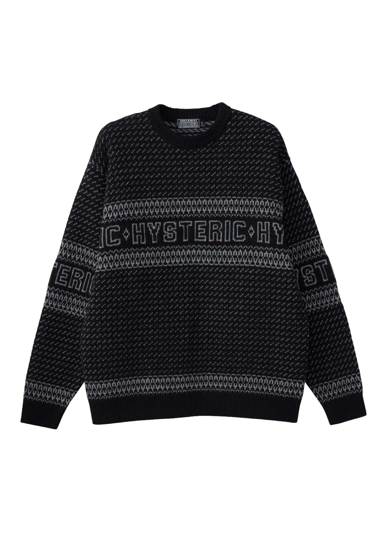 HYSTERIC LOGO JACQUARD SWEATER