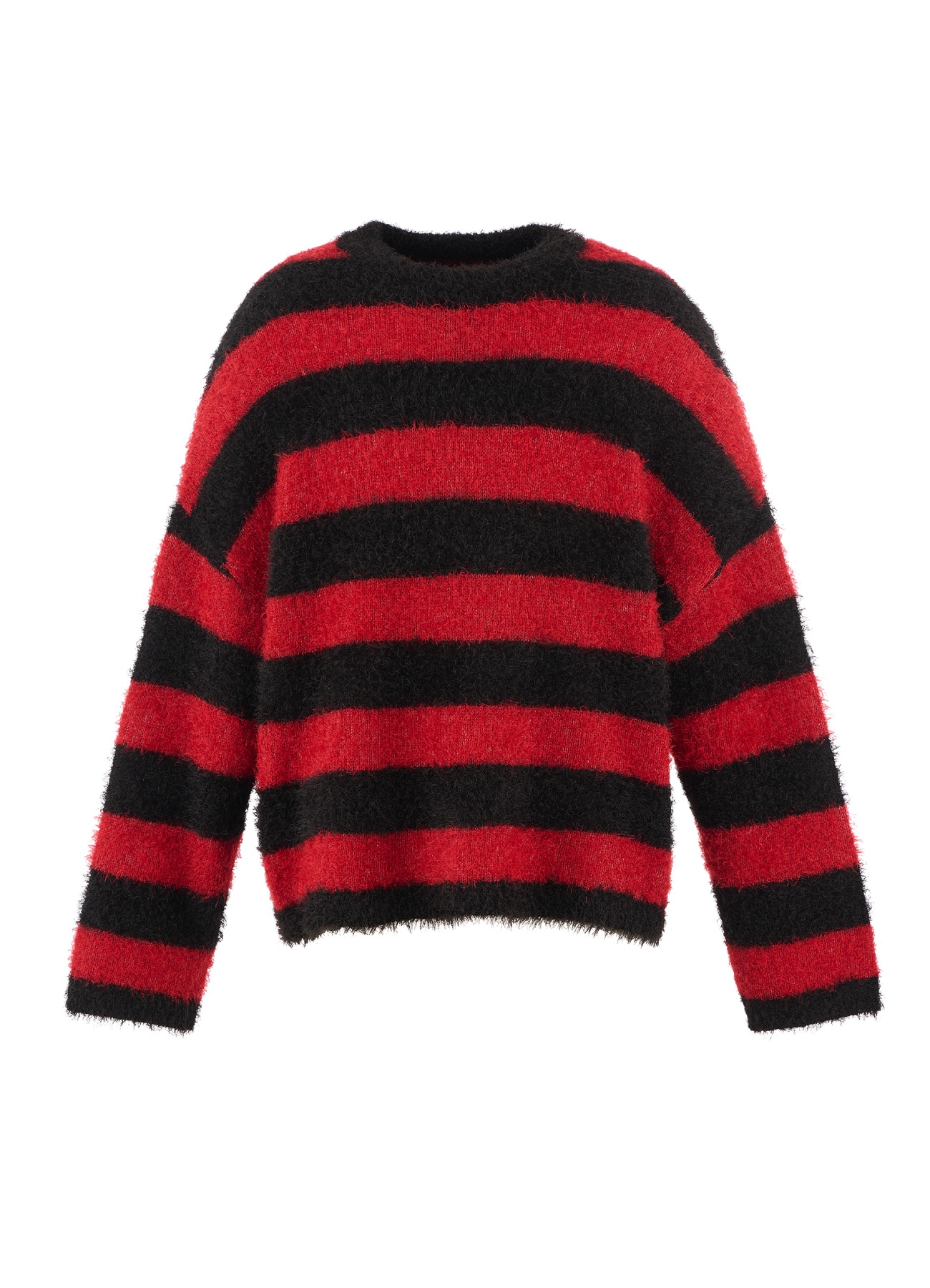 GLITTER BORDER CREW NECK KNIT