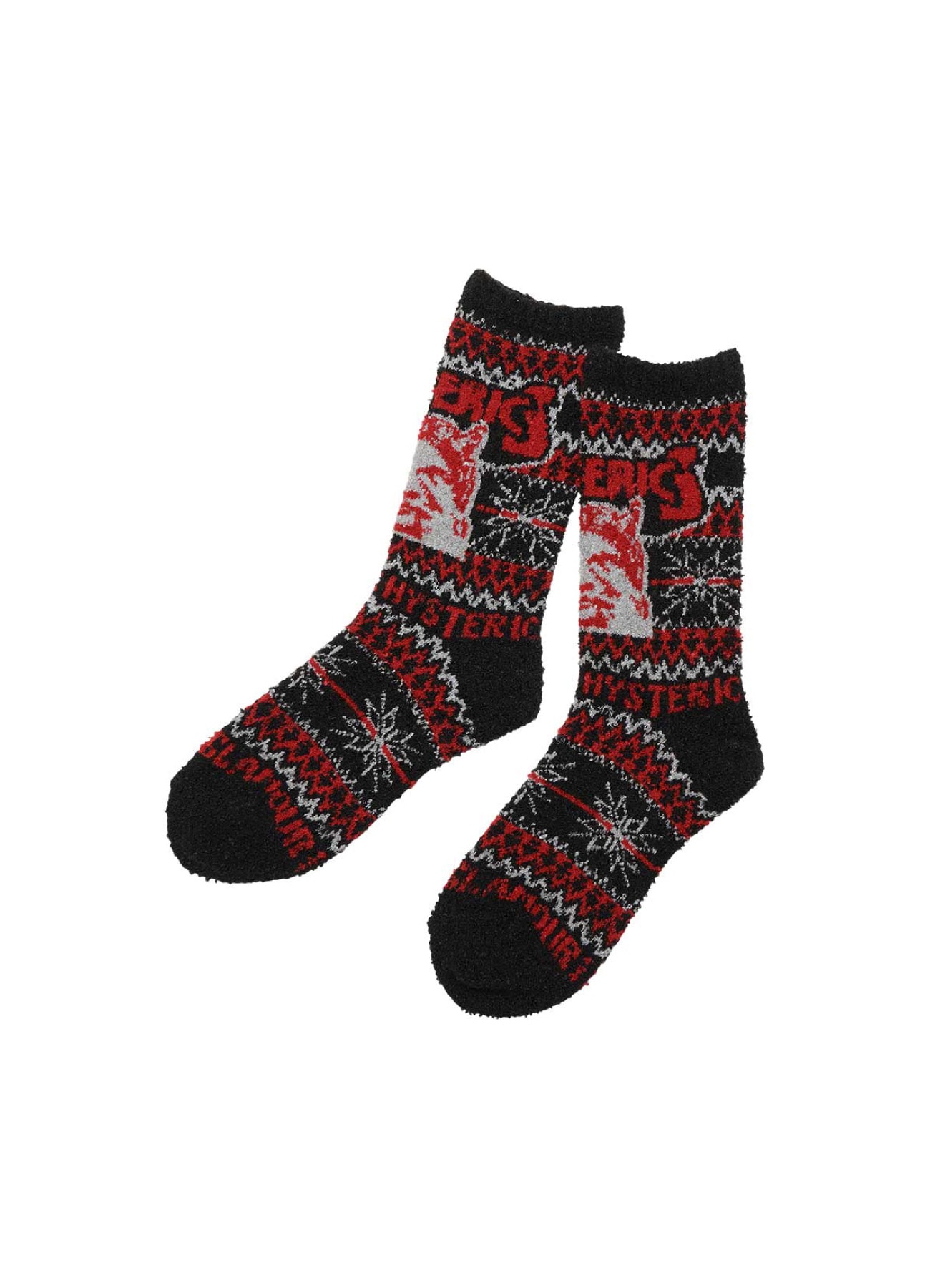 SEE NO EVIL NORDIC PATTERNED SOCKS