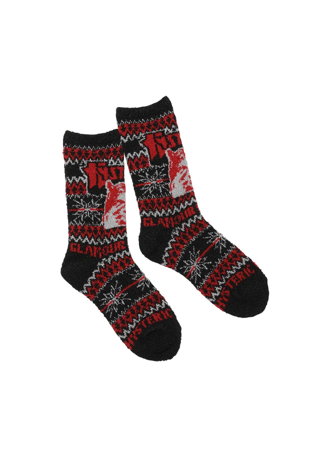 SEE NO EVIL NORDIC PATTERNED SOCKS_2