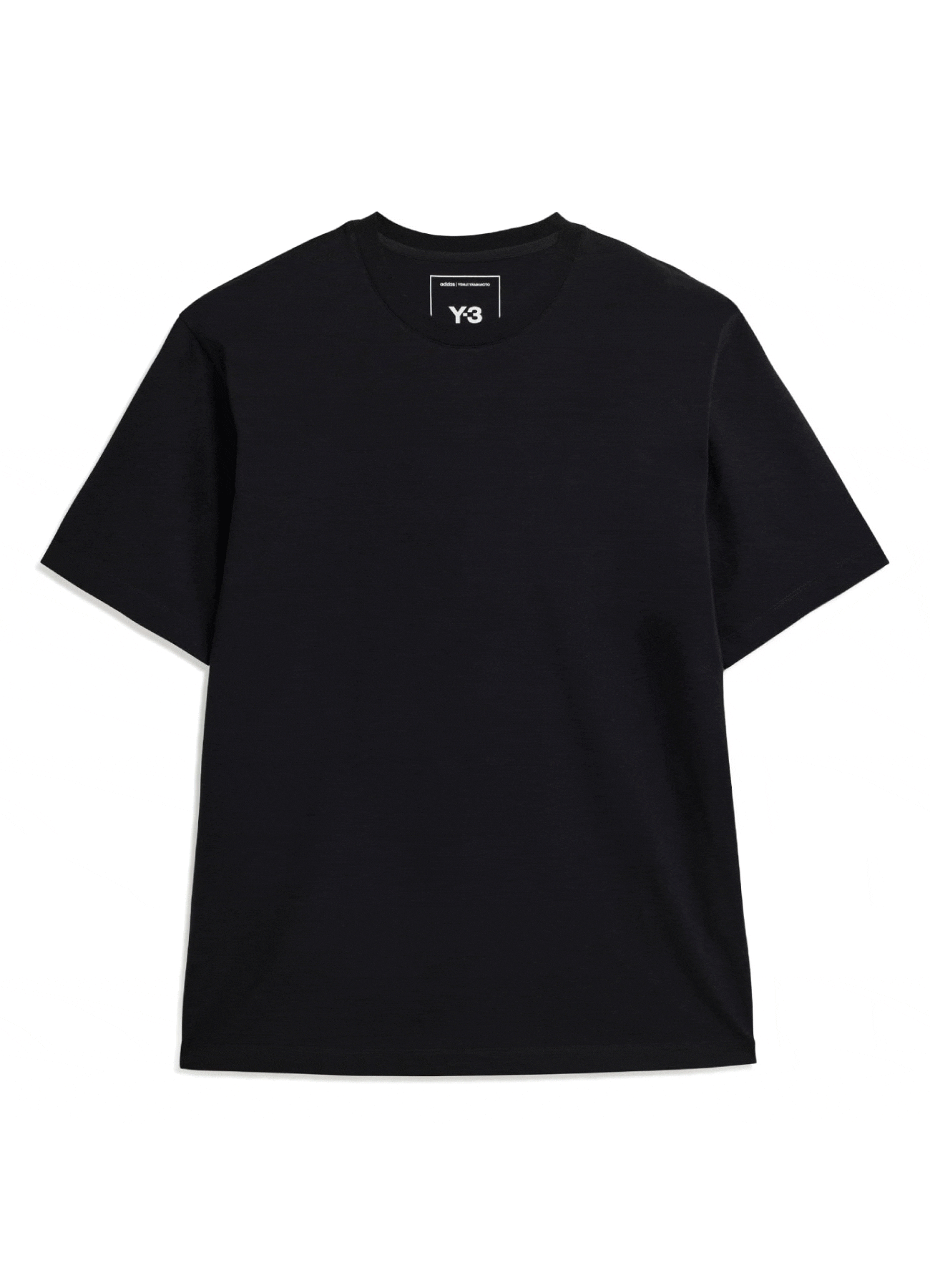 Y-3 Yohji Yamamoto GRAPHIC LOGO COLLARED LS TEE (BLACK)の