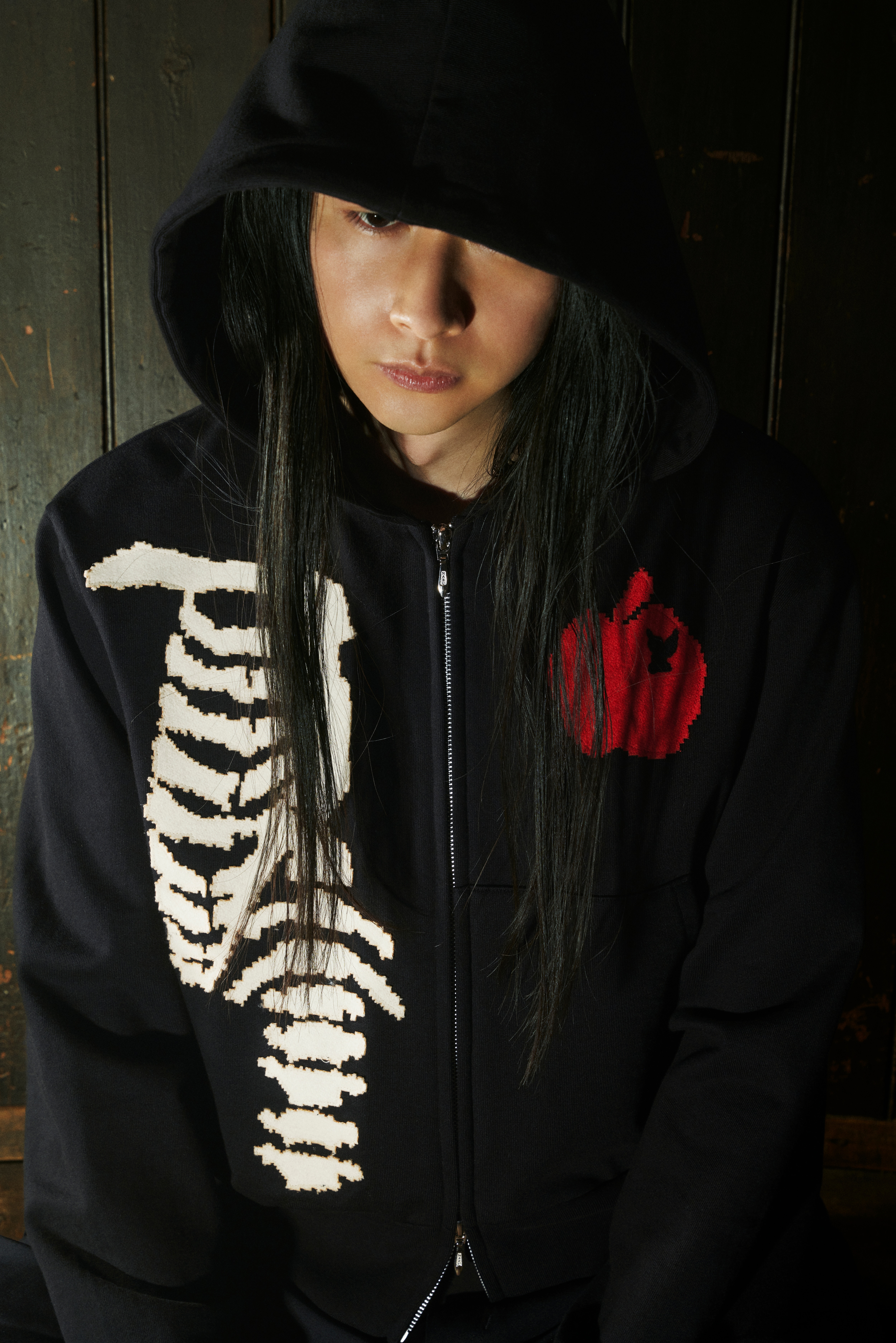 【11/26 12:00 release】WILDSIDE x M A S U BONE AND APPLE ZIP-UP HOODIE_3