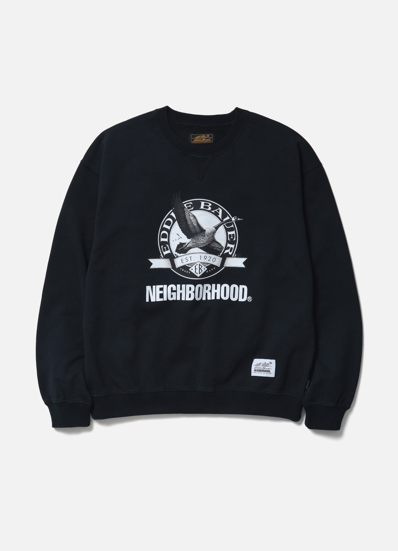 NH X EDDIE BAUER . WASHED SWEAT SHIRT LS