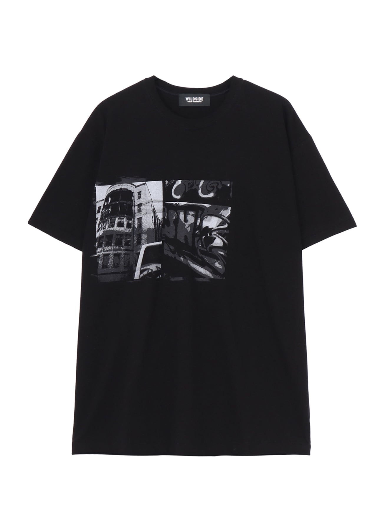 【9/10 12:00 release】WILDSIDE×Dear Stranger Graphic T-shirt (Abandoned Building)