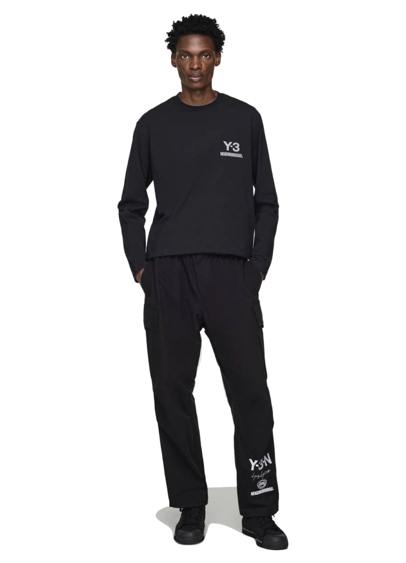 Y-3 NBHD LOGO LS TEE_6