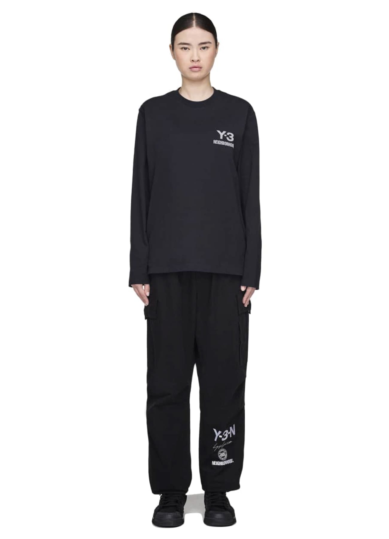 Y-3 NBHD LOGO LS TEE_8