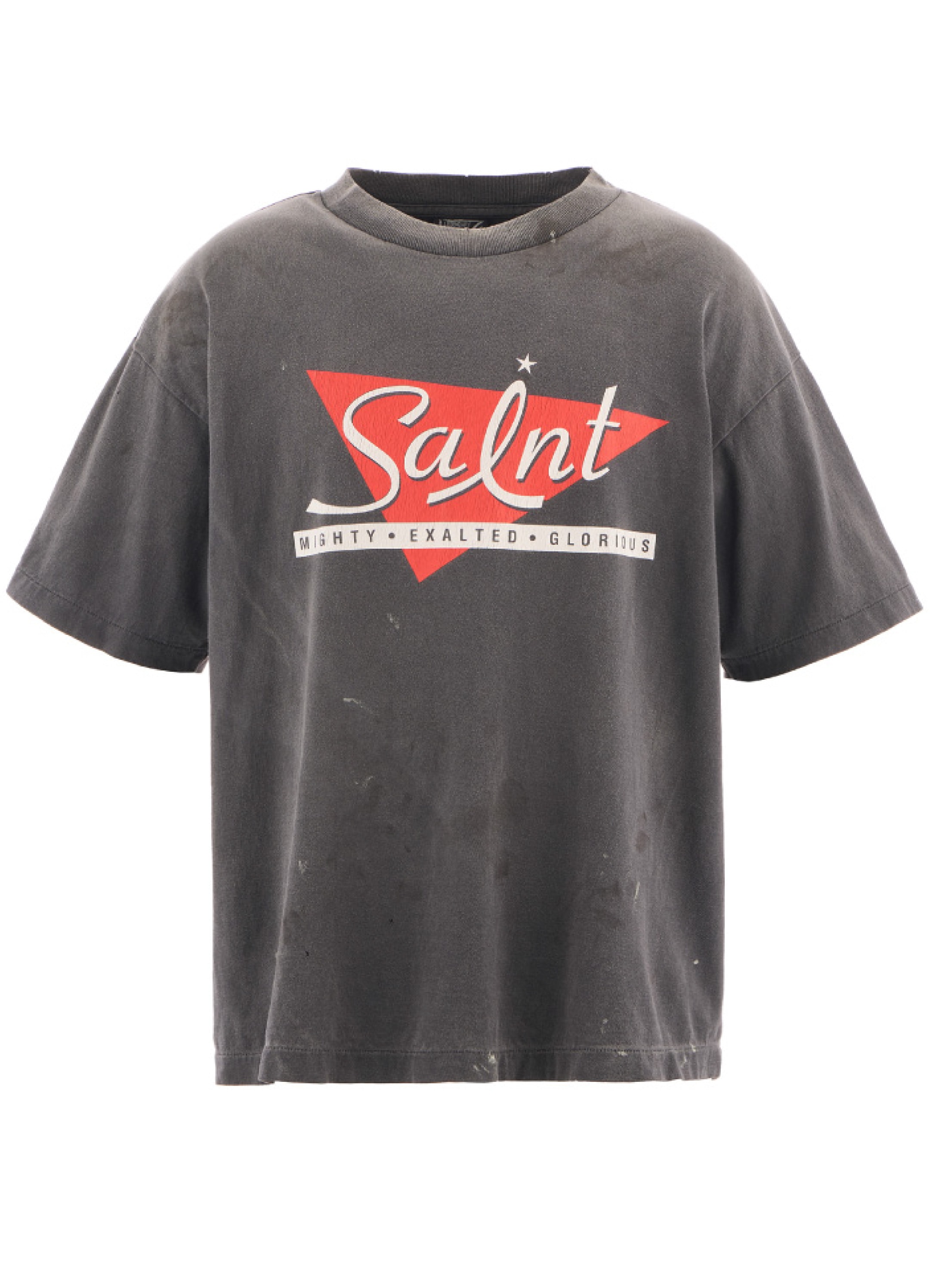 MIGHTY SAINT SS TEE(M BLACK): (c)SAINT Mxxxxxx｜WILDSIDE