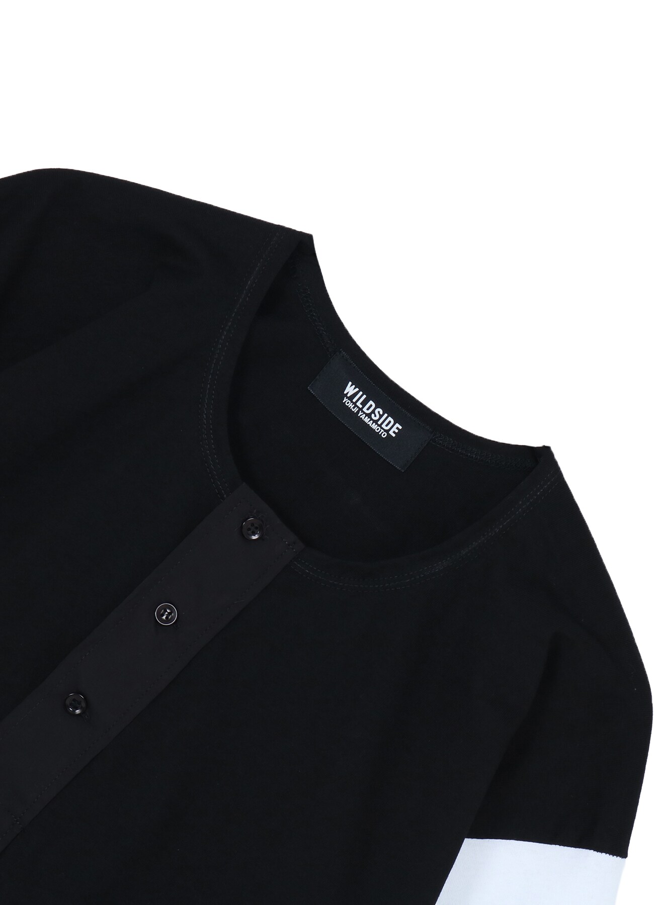 WILDSIDE×利工民 BLACK 3 BUTTONS SHIRT_3